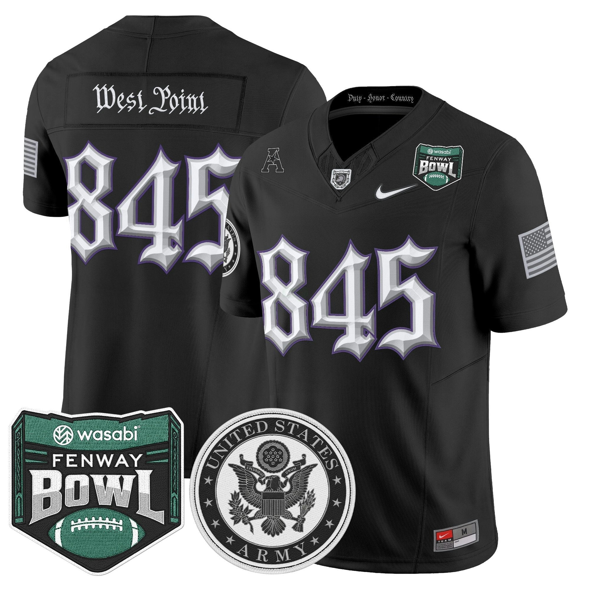 Camisa NCAA Honoring 250 Years Of Service And Sacrifice Vapor Limited Jersey - 2025 Fenway Bowl Patch