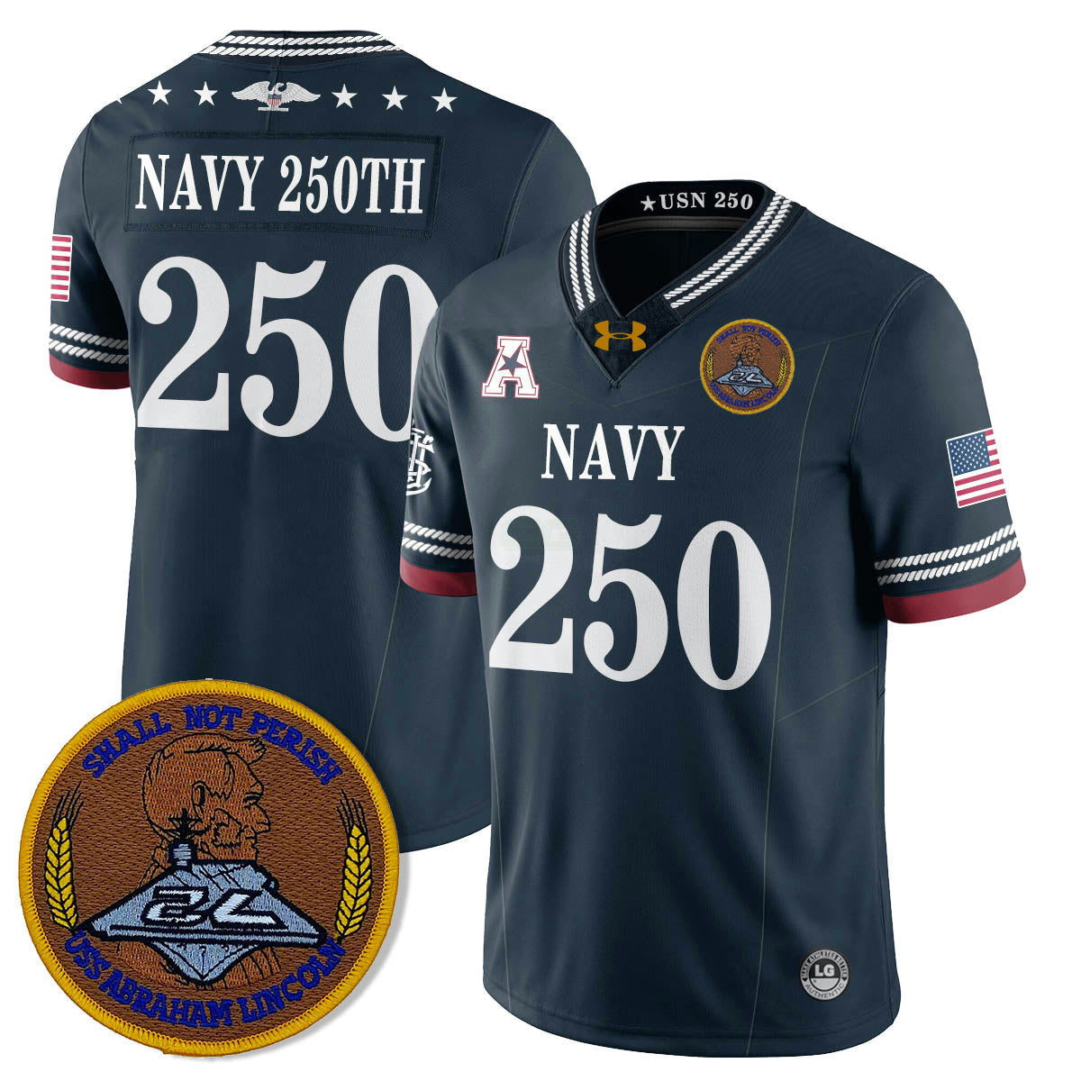 Camisa NCAA Honoring the 250th Anniversary of the United States Navy Jersey
