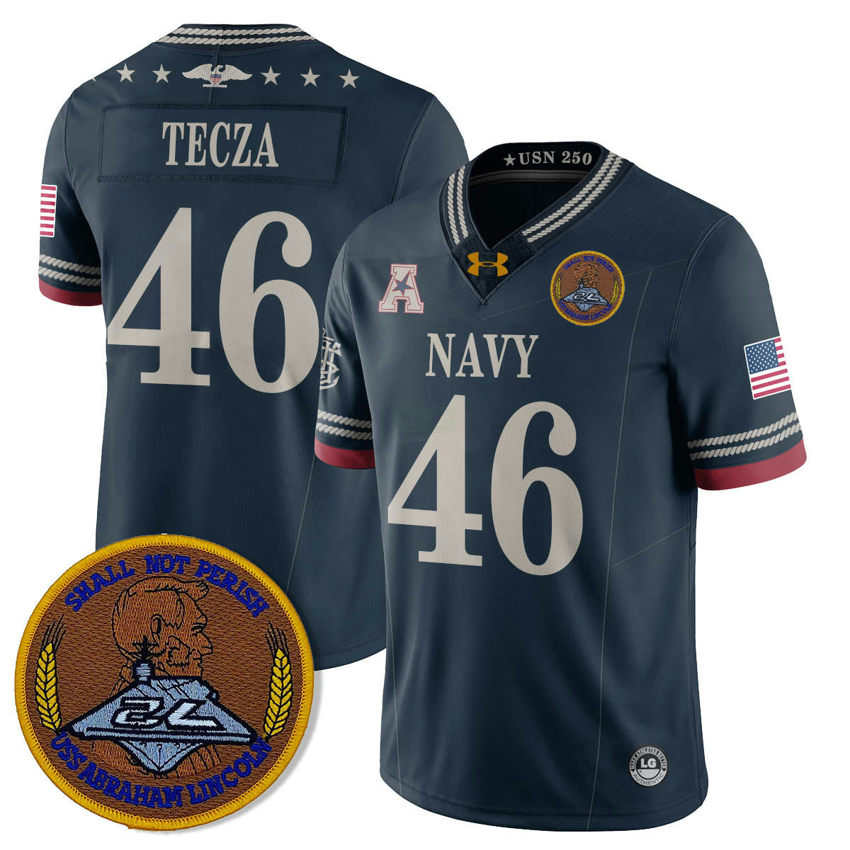 Camisa NCAA Honoring the 250th Anniversary of the United States Navy Jersey
