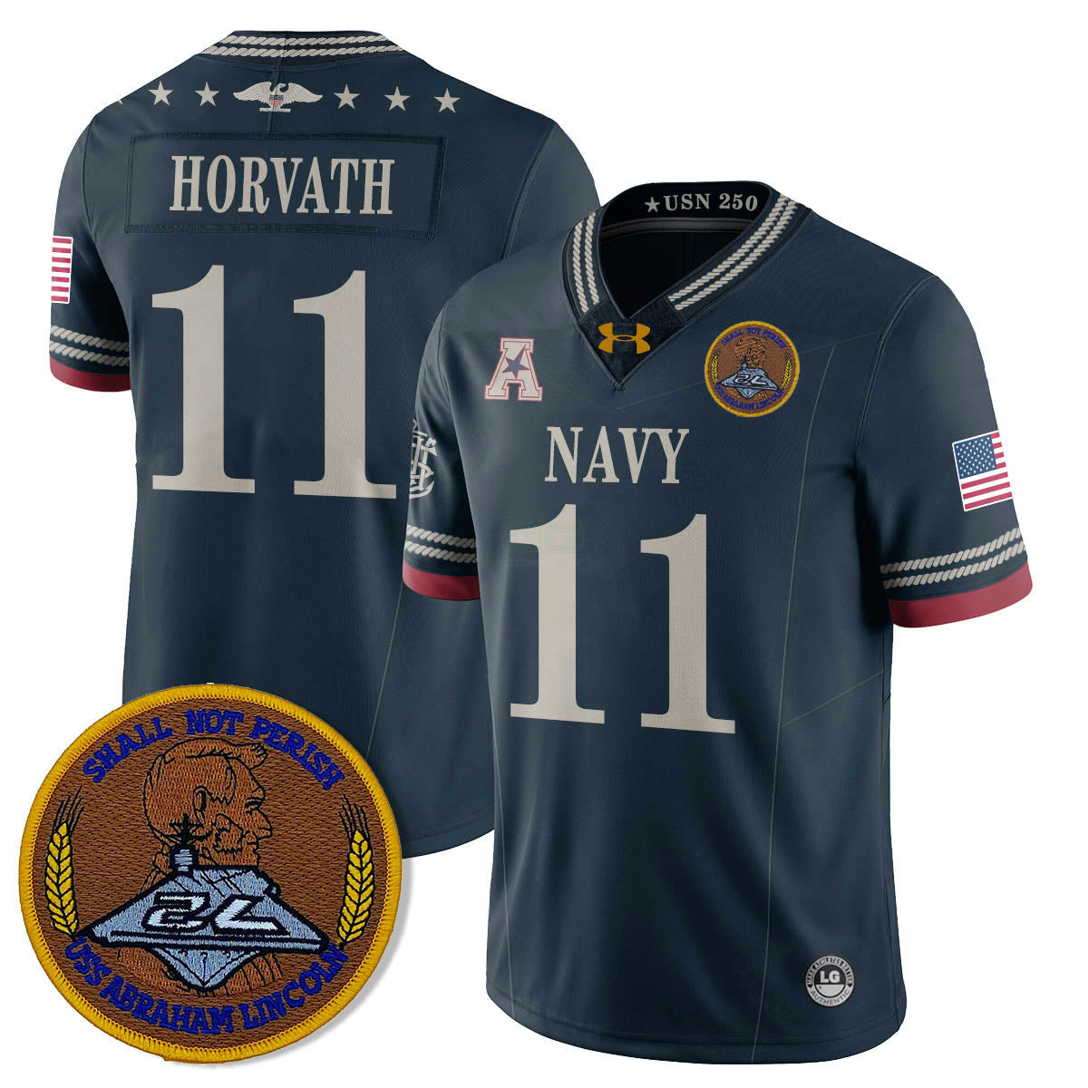 Camisa NCAA Honoring the 250th Anniversary of the United States Navy Jersey