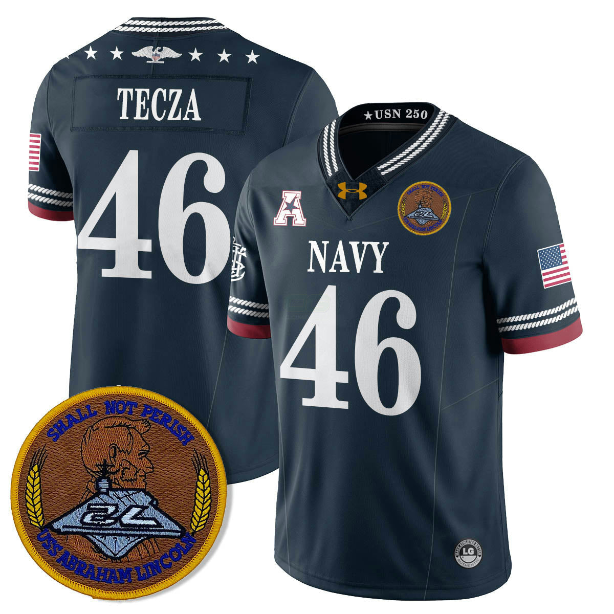 Camisa NCAA Honoring the 250th Anniversary of the United States Navy Jersey