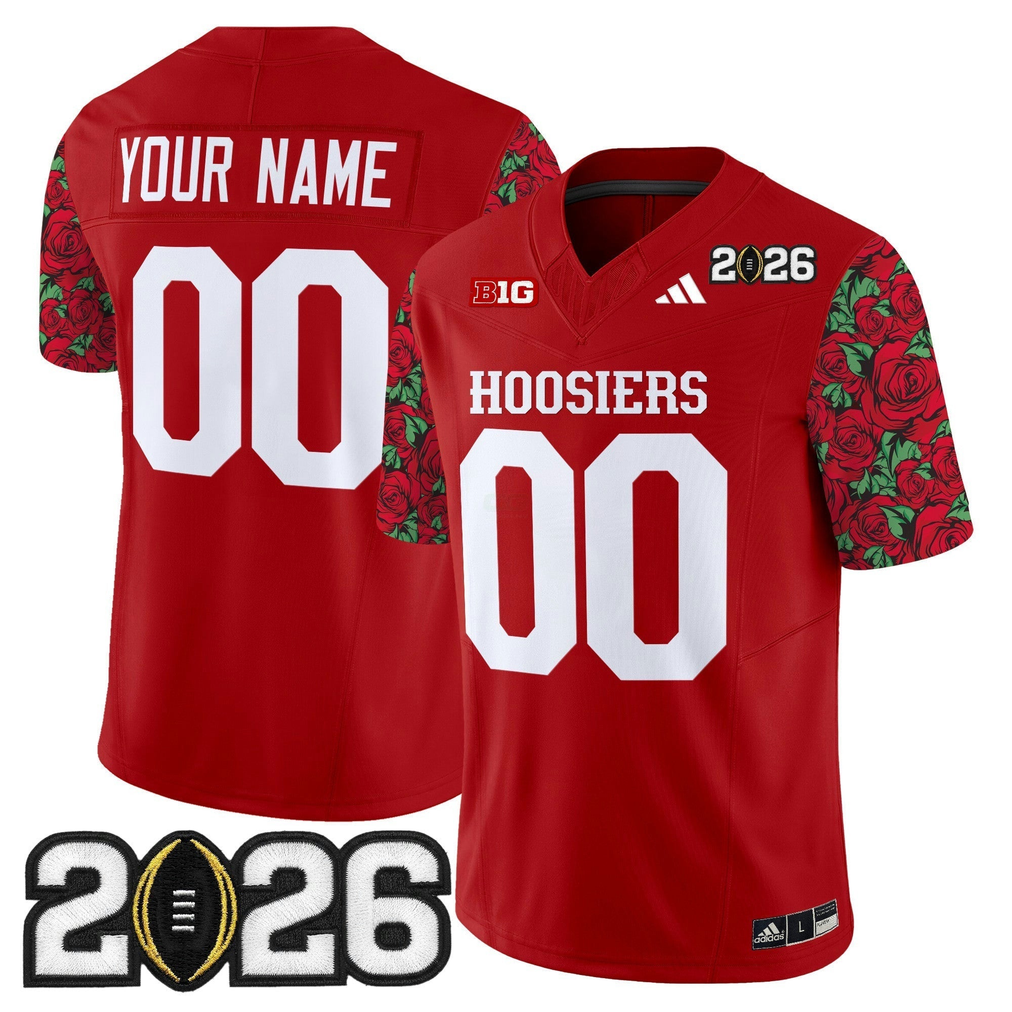 Camisa NCAA Ind 2026 College Football Playoff Final Patch Vapor Limited Jersey - Rose Bowl Style - Stitched