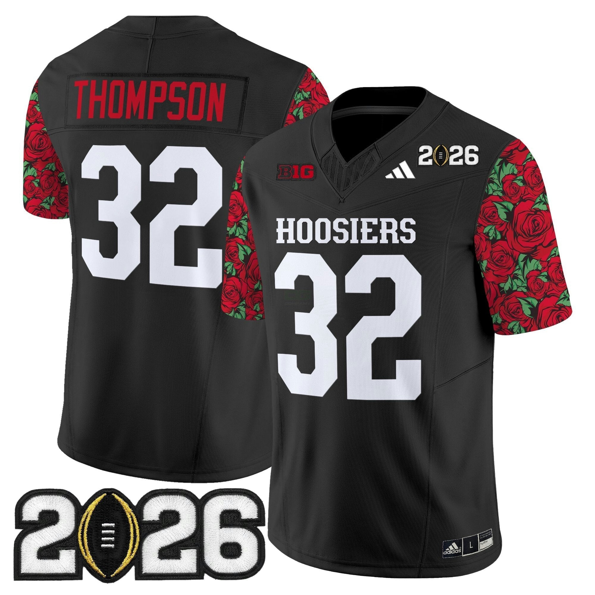 Camisa NCAA Ind 2026 College Football Playoff Final Patch Vapor Limited Jersey - Rose Bowl Style - Stitched