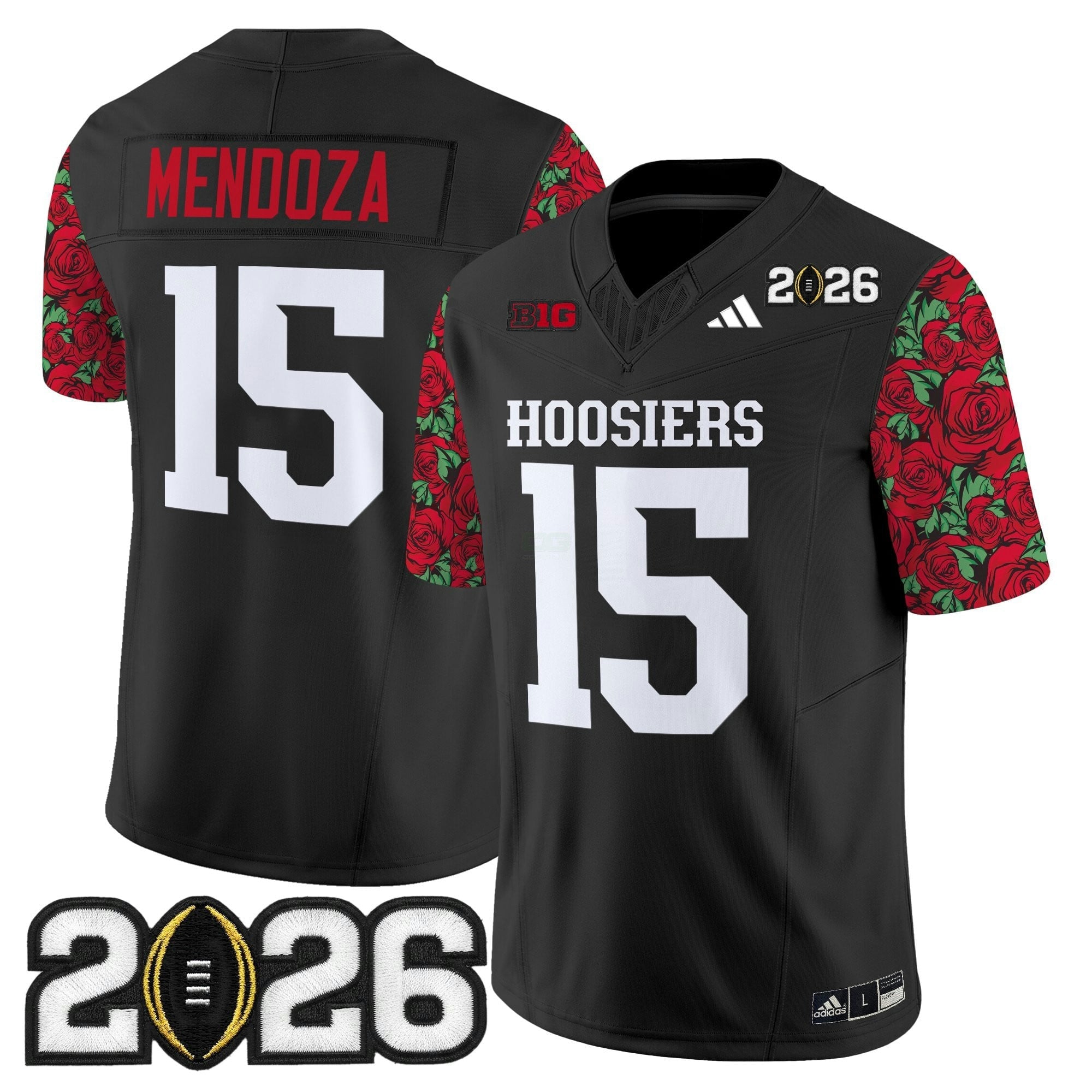 Camisa NCAA Ind 2026 College Football Playoff Final Patch Vapor Limited Jersey - Rose Bowl Style - Stitched