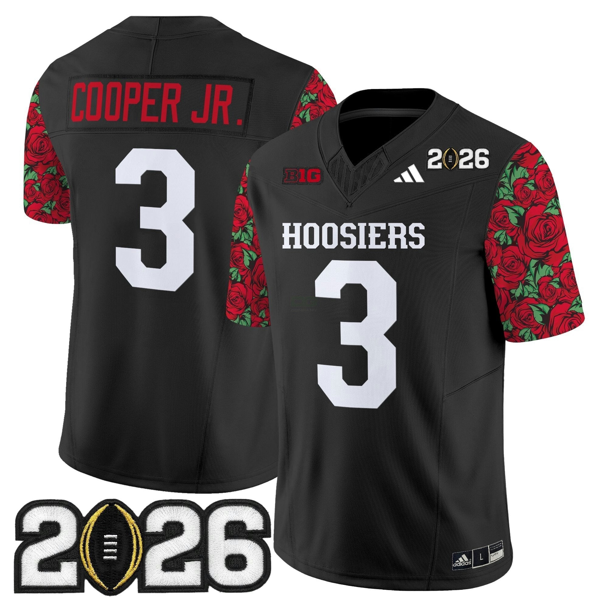 Camisa NCAA Ind 2026 College Football Playoff Final Patch Vapor Limited Jersey - Rose Bowl Style - Stitched