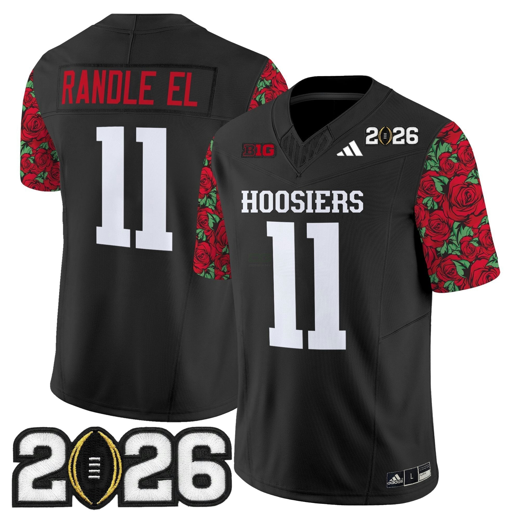 Camisa NCAA Ind 2026 College Football Playoff Final Patch Vapor Limited Jersey - Rose Bowl Style - Stitched