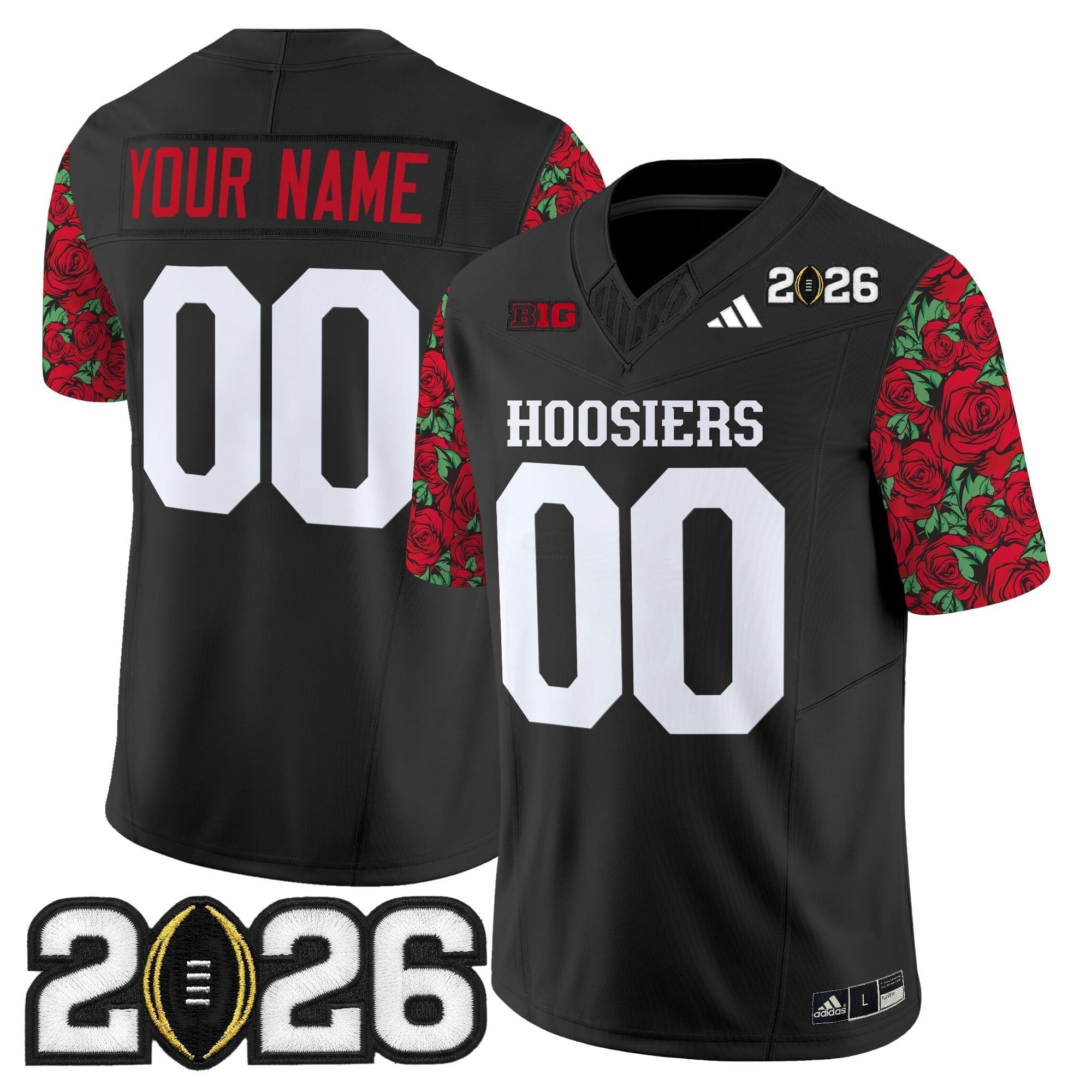 Camisa NCAA Ind 2026 College Football Playoff Final Patch Vapor Limited Jersey - Rose Bowl Style - Stitched