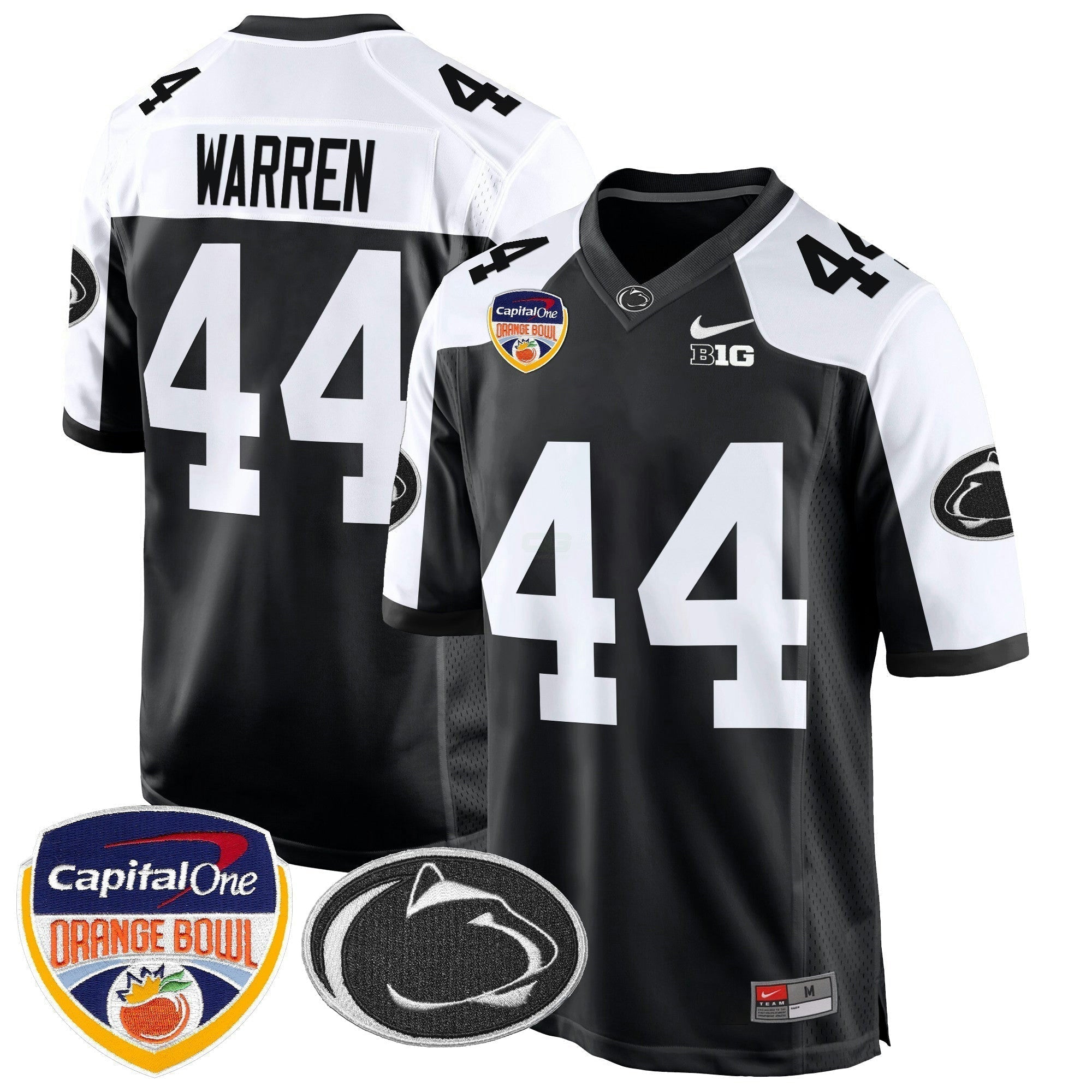 Camisa NCAA Laranja Bowl Patch Game Jersey