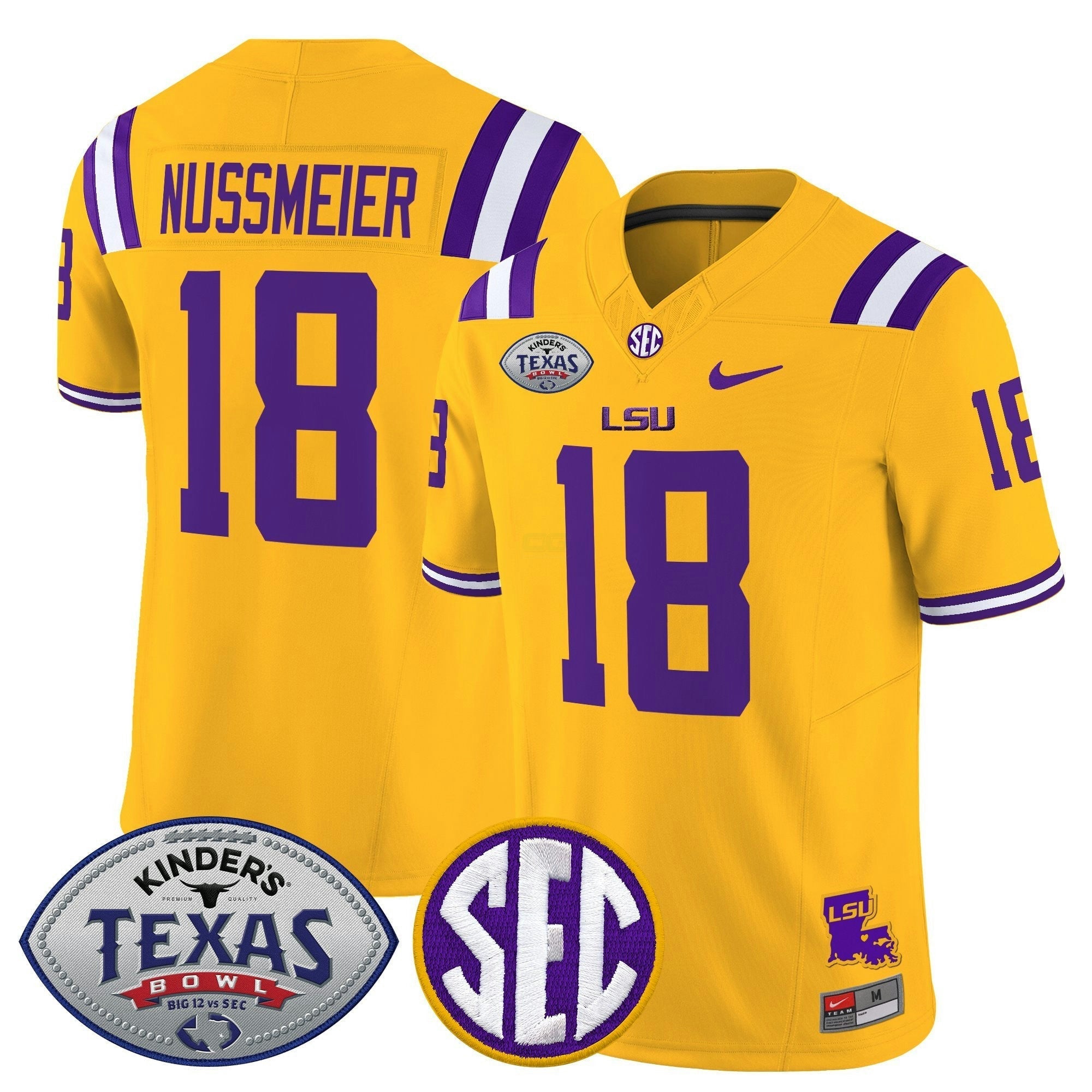 Camisa NCAA LTigers 2025 Texas Bowl Vapor Limited Jersey