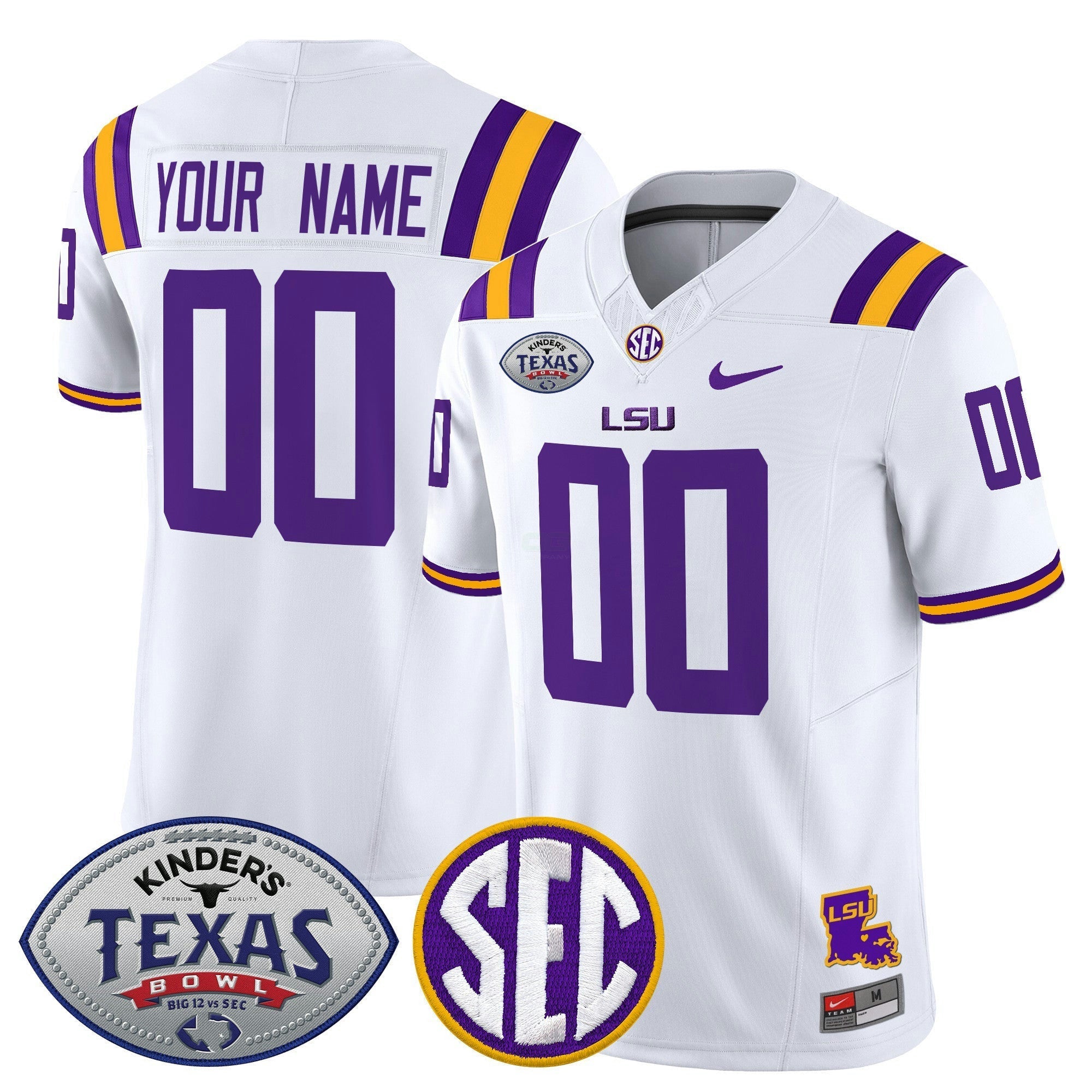 Camisa NCAA LTigers 2025 Texas Bowl Vapor Limited Jersey