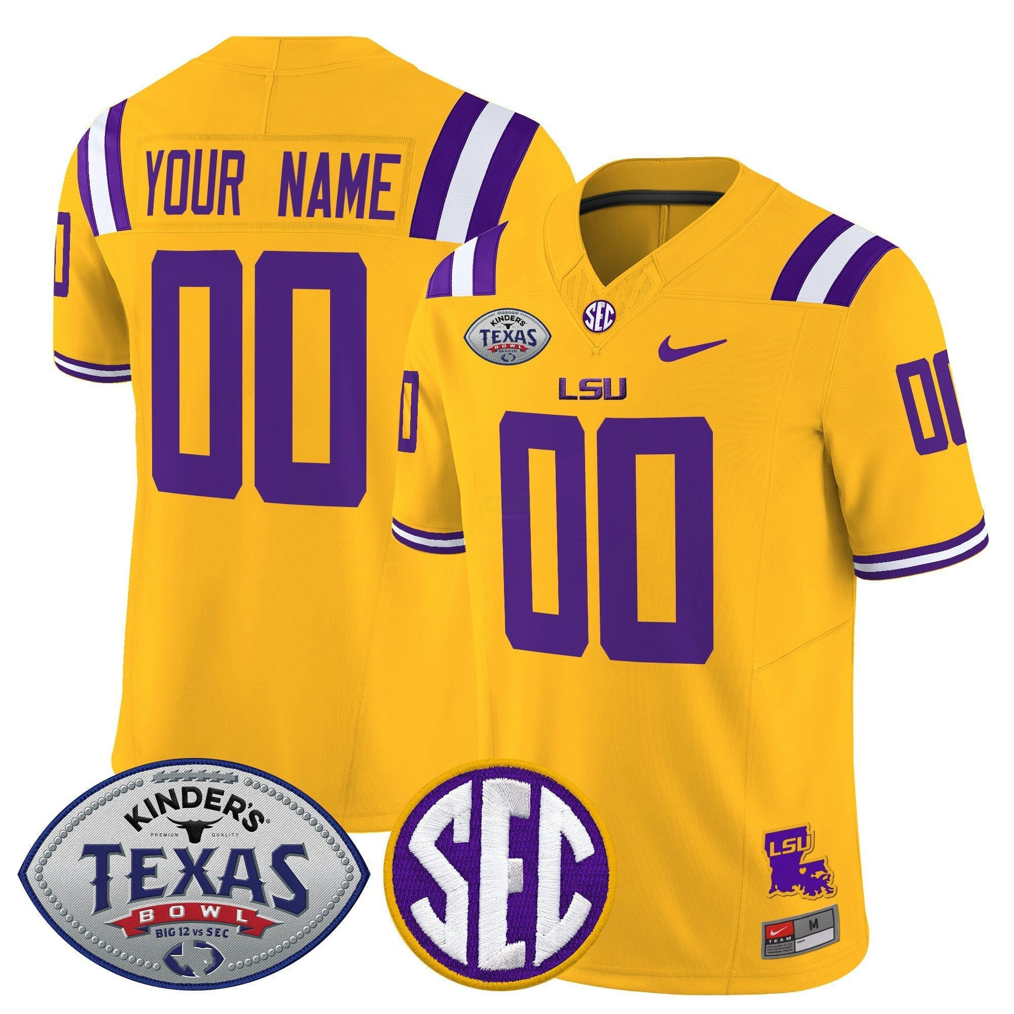 Camisa NCAA LTigers 2025 Texas Bowl Vapor Limited Jersey