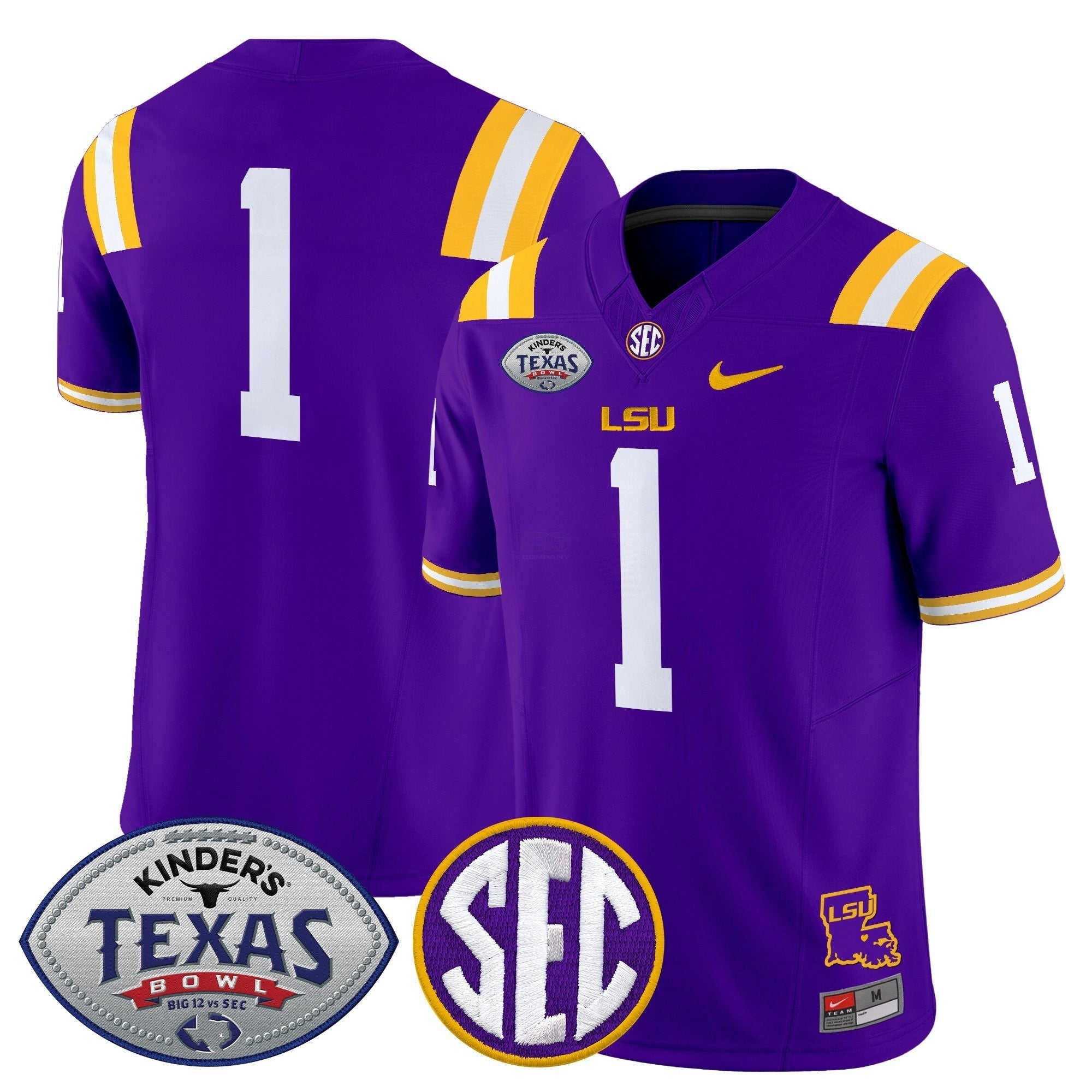 Camisa NCAA LTigers 2025 Texas Bowl Vapor Limited Jersey