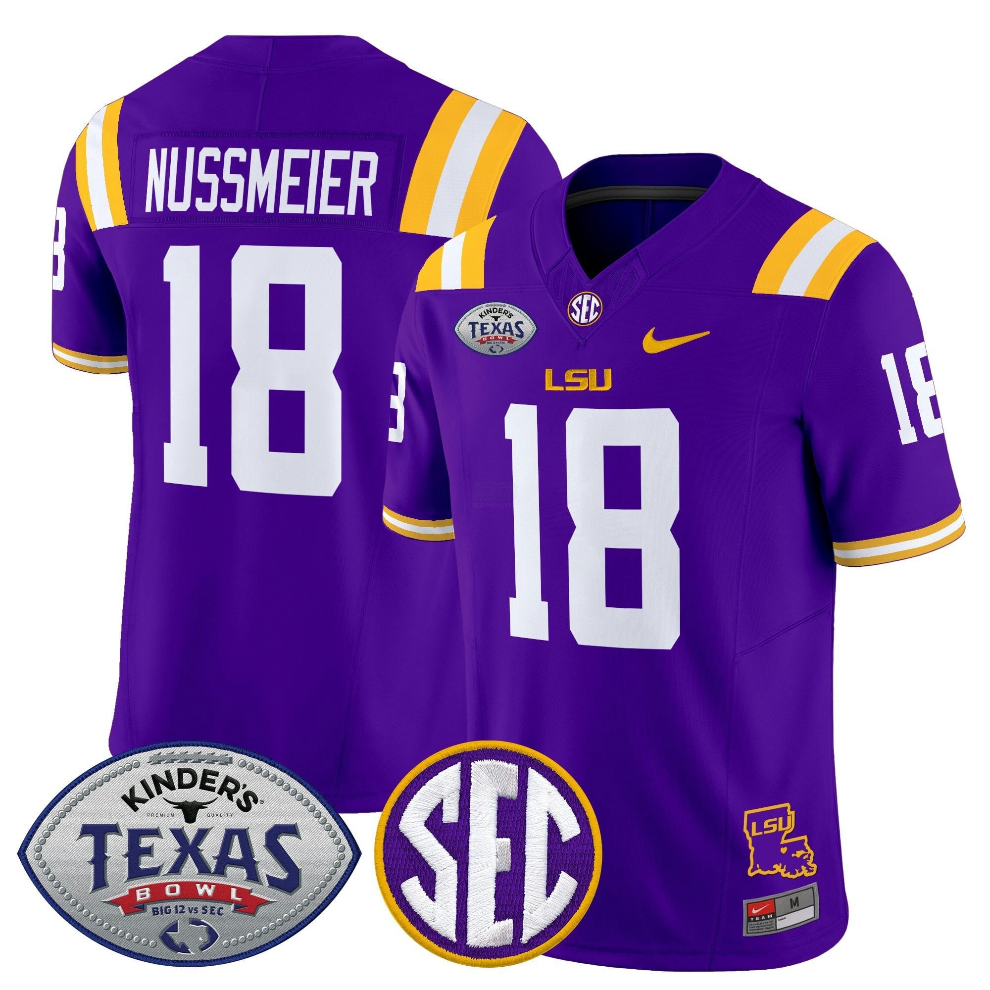 Camisa NCAA LTigers 2025 Texas Bowl Vapor Limited Jersey