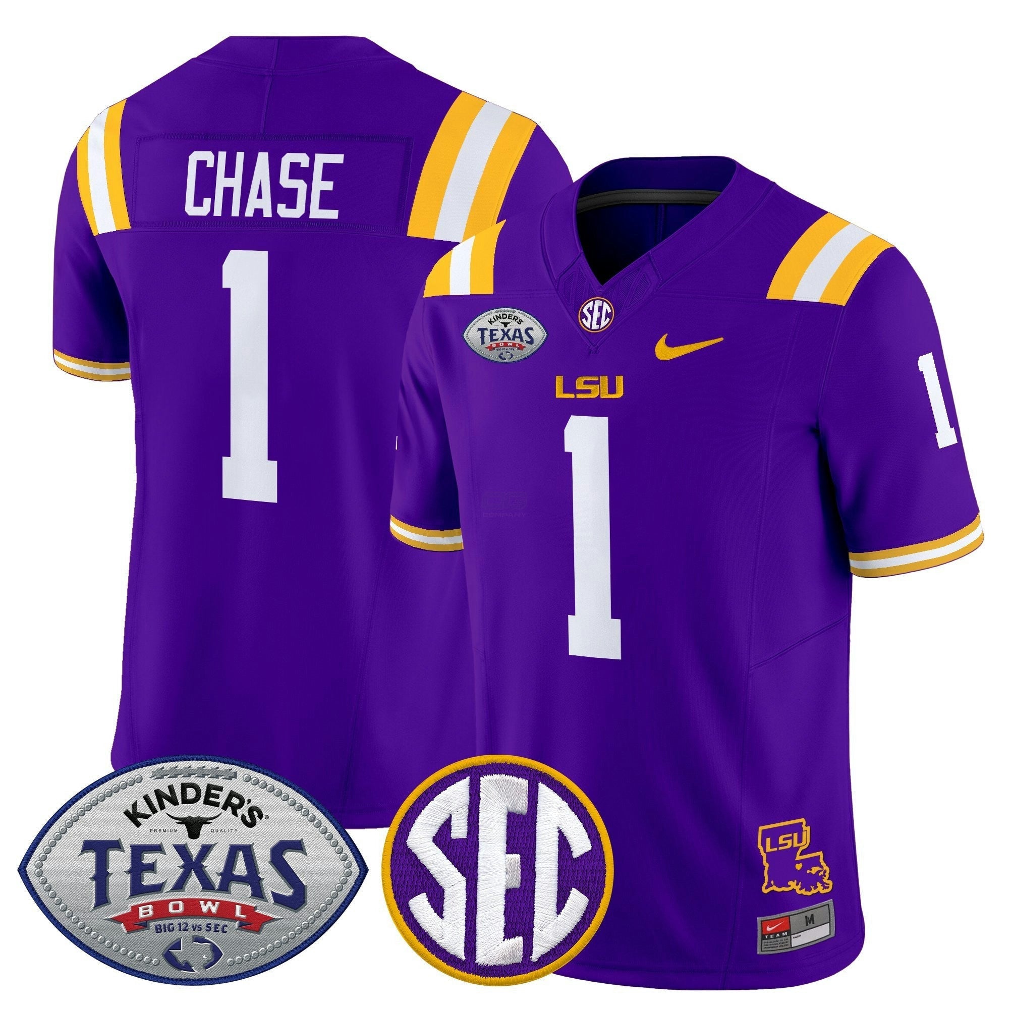 Camisa NCAA LTigers 2025 Texas Bowl Vapor Limited Jersey