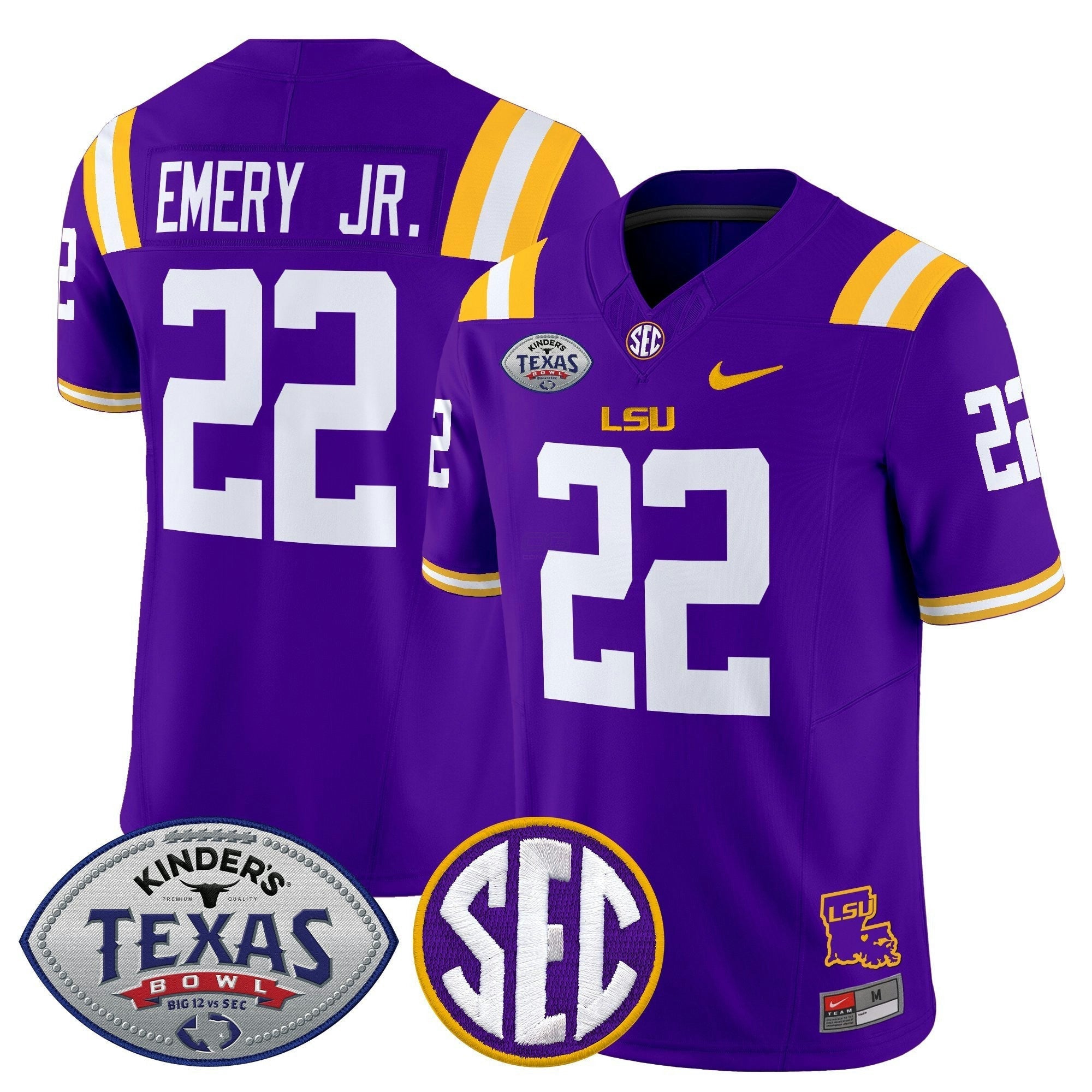 Camisa NCAA LTigers 2025 Texas Bowl Vapor Limited Jersey