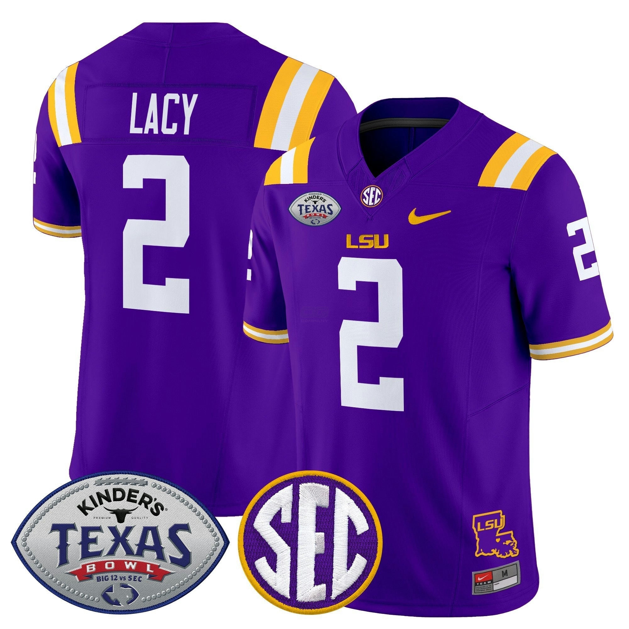 Camisa NCAA LTigers 2025 Texas Bowl Vapor Limited Jersey