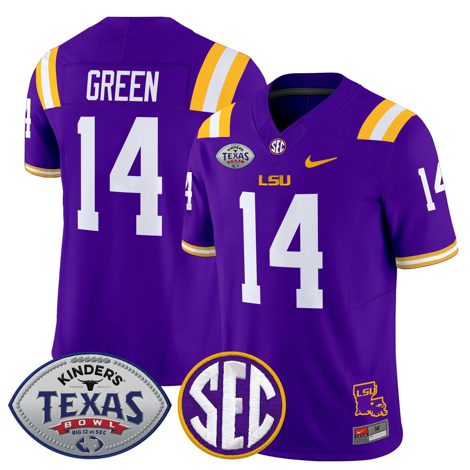 Camisa NCAA LTigers 2025 Texas Bowl Vapor Limited Jersey