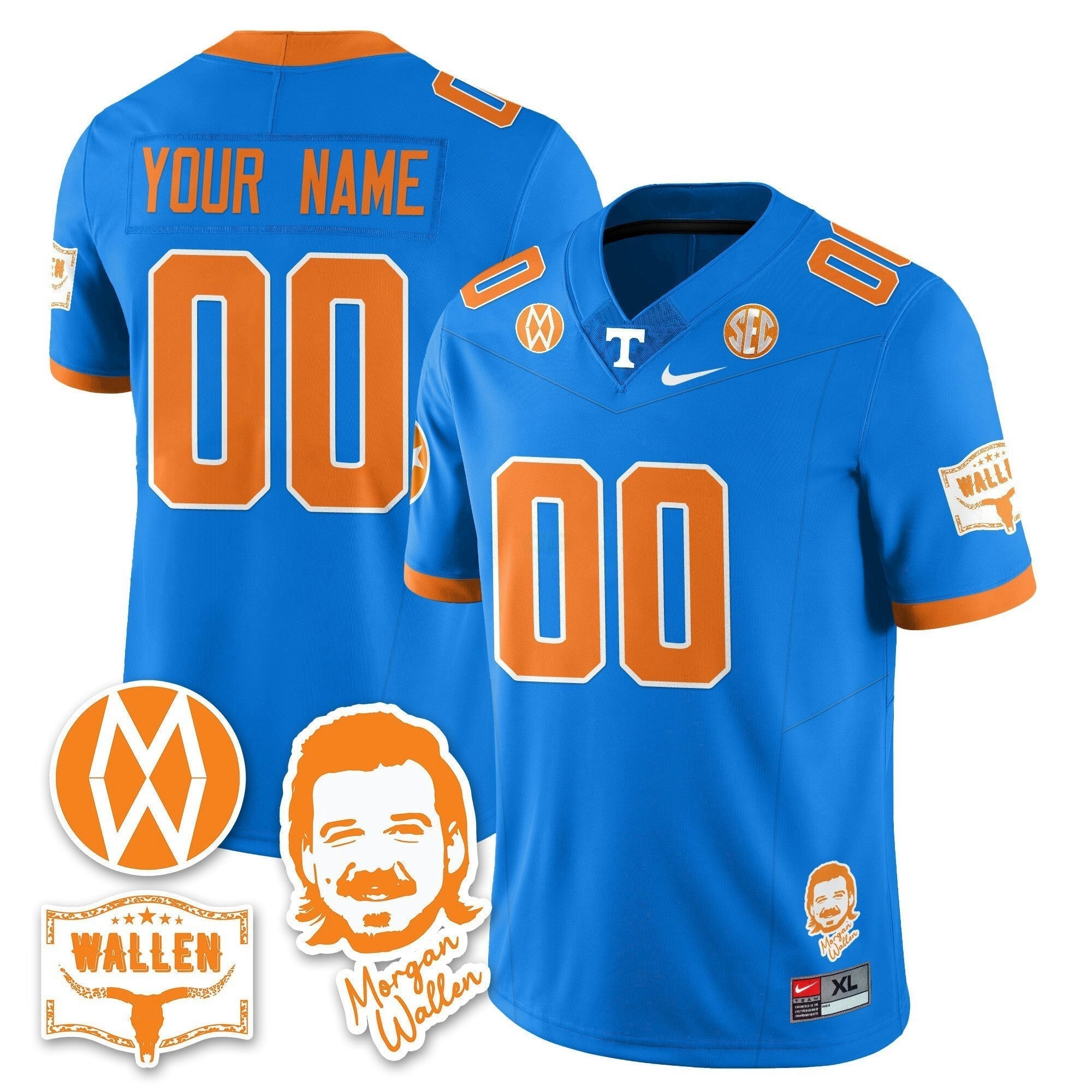 Camisa NCAA Morgan Wallen 2025 Jersey