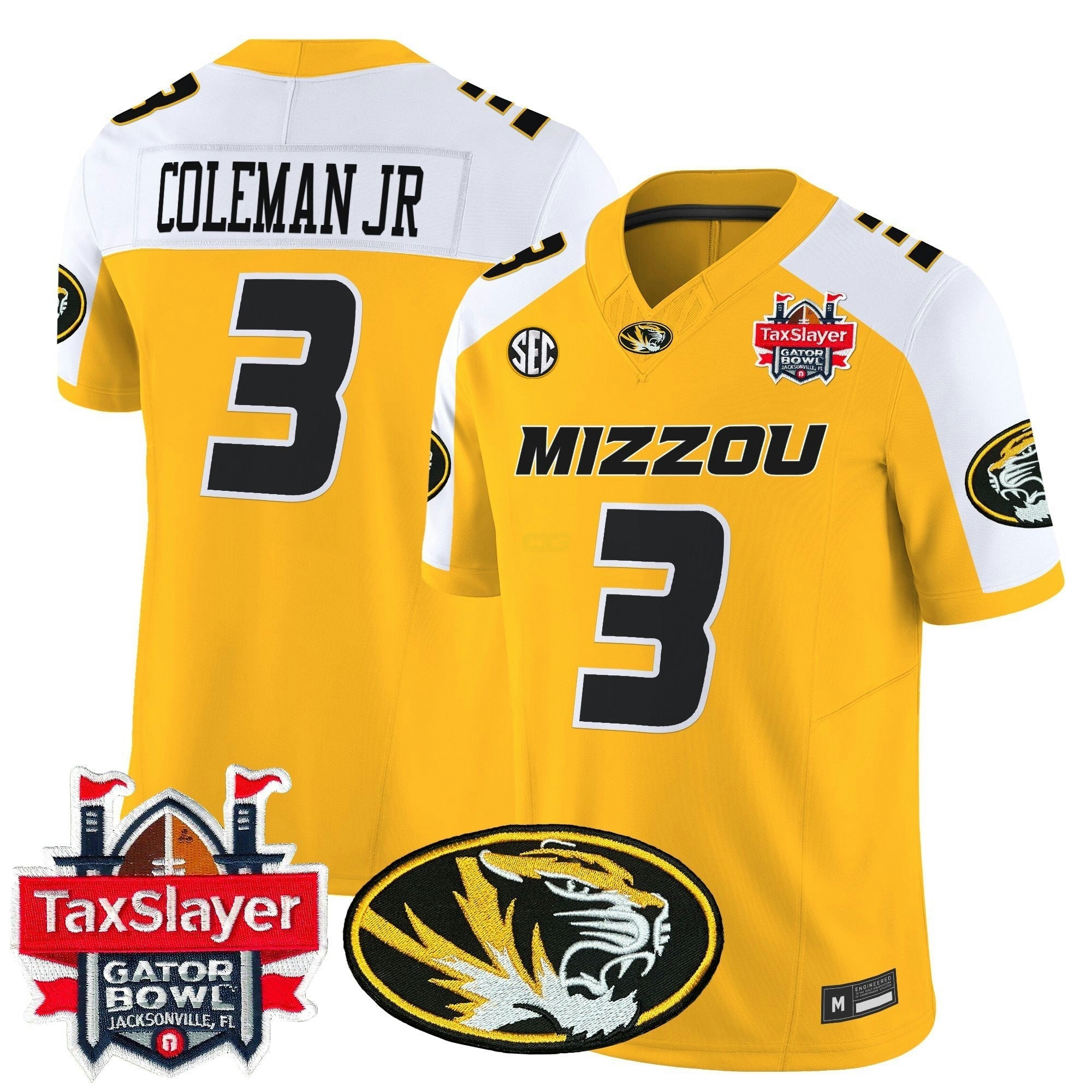 Camisa NCAA MTigers 2025 Gator Bowl Vapor Limited Jersey