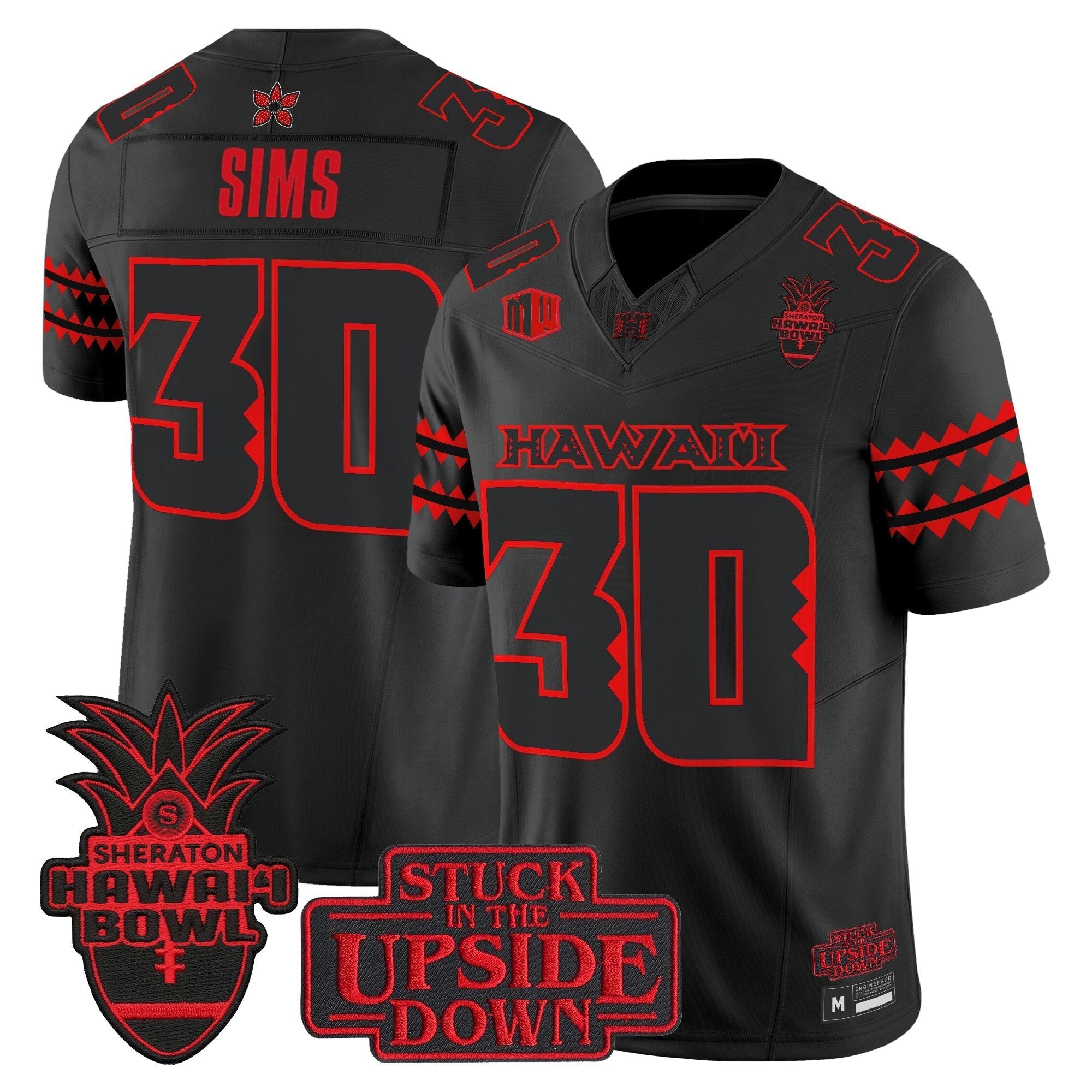 Camisa NCAA 'Stranger Things Edition' Vapor Limited Jersey - 2025 Hawai'i Bowl Patch