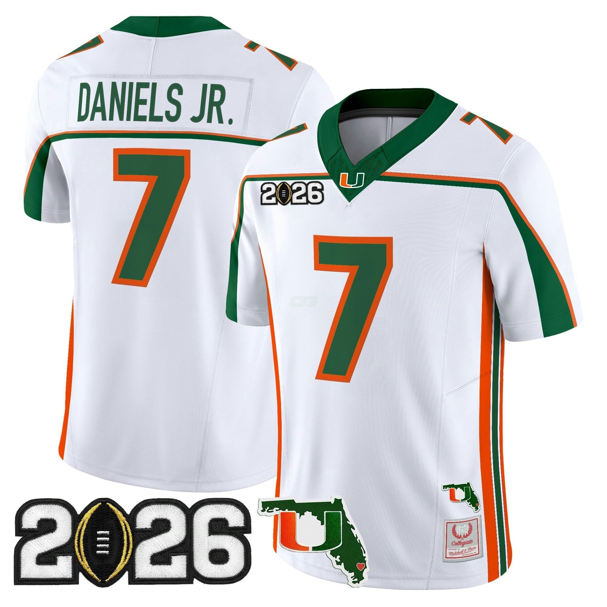 Camisa NCAA Throwback Vapor Limited Jersey - 2026 College Football Playoff Final & Florida Patch
