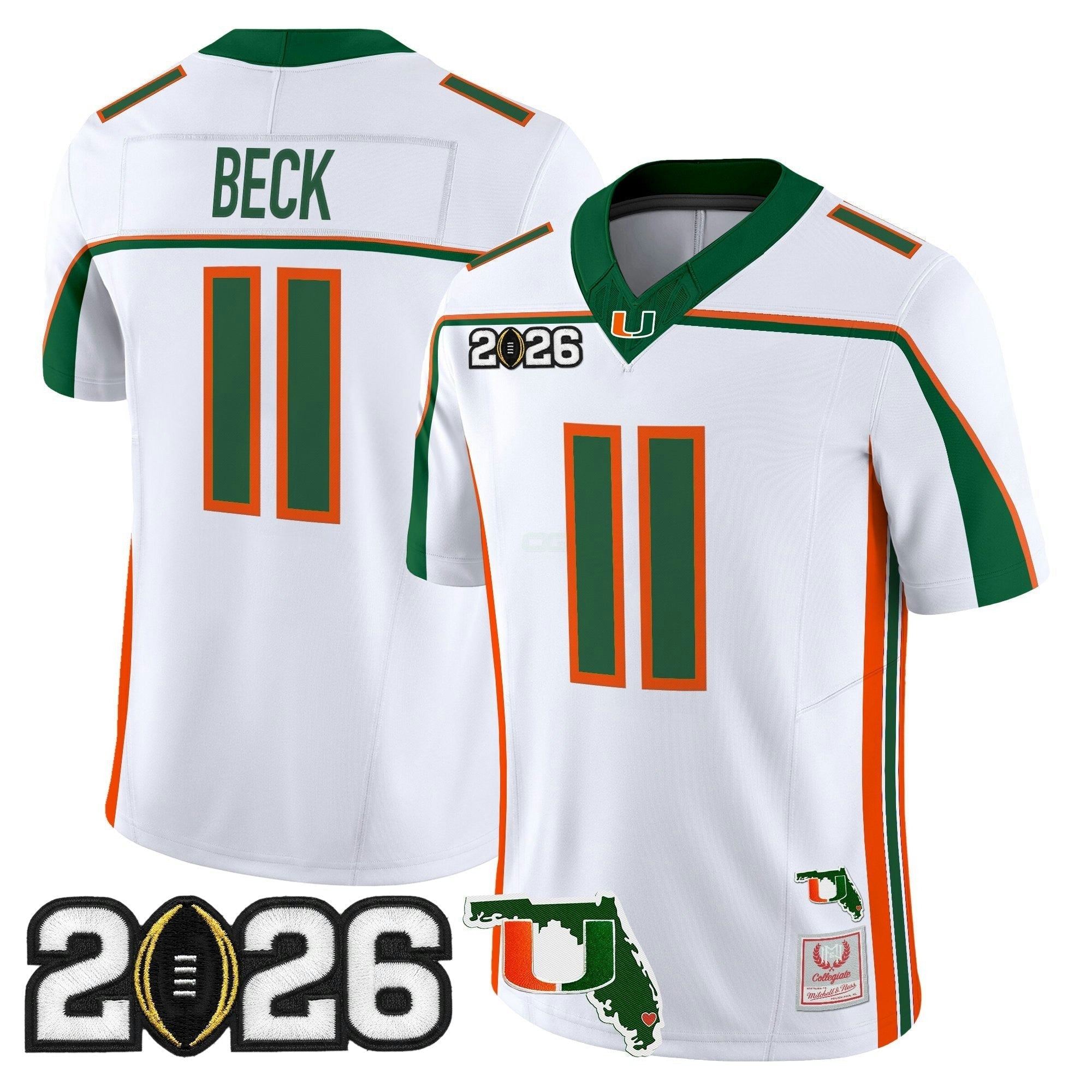 Camisa NCAA Throwback Vapor Limited Jersey - 2026 College Football Playoff Final & Florida Patch