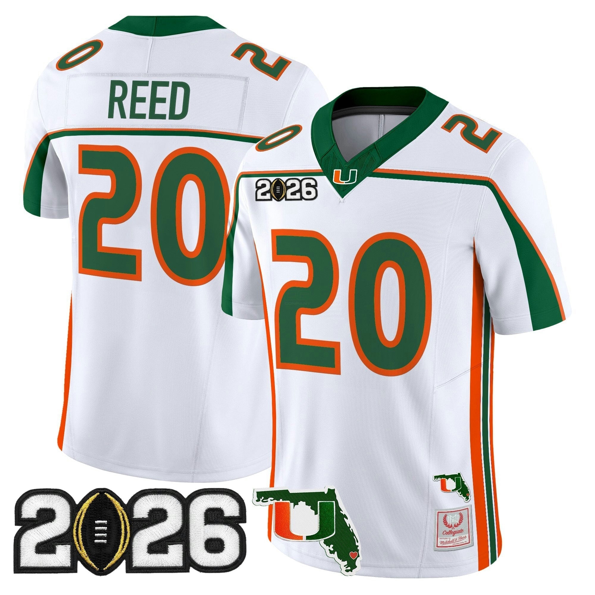 Camisa NCAA Throwback Vapor Limited Jersey - 2026 College Football Playoff Final & Florida Patch