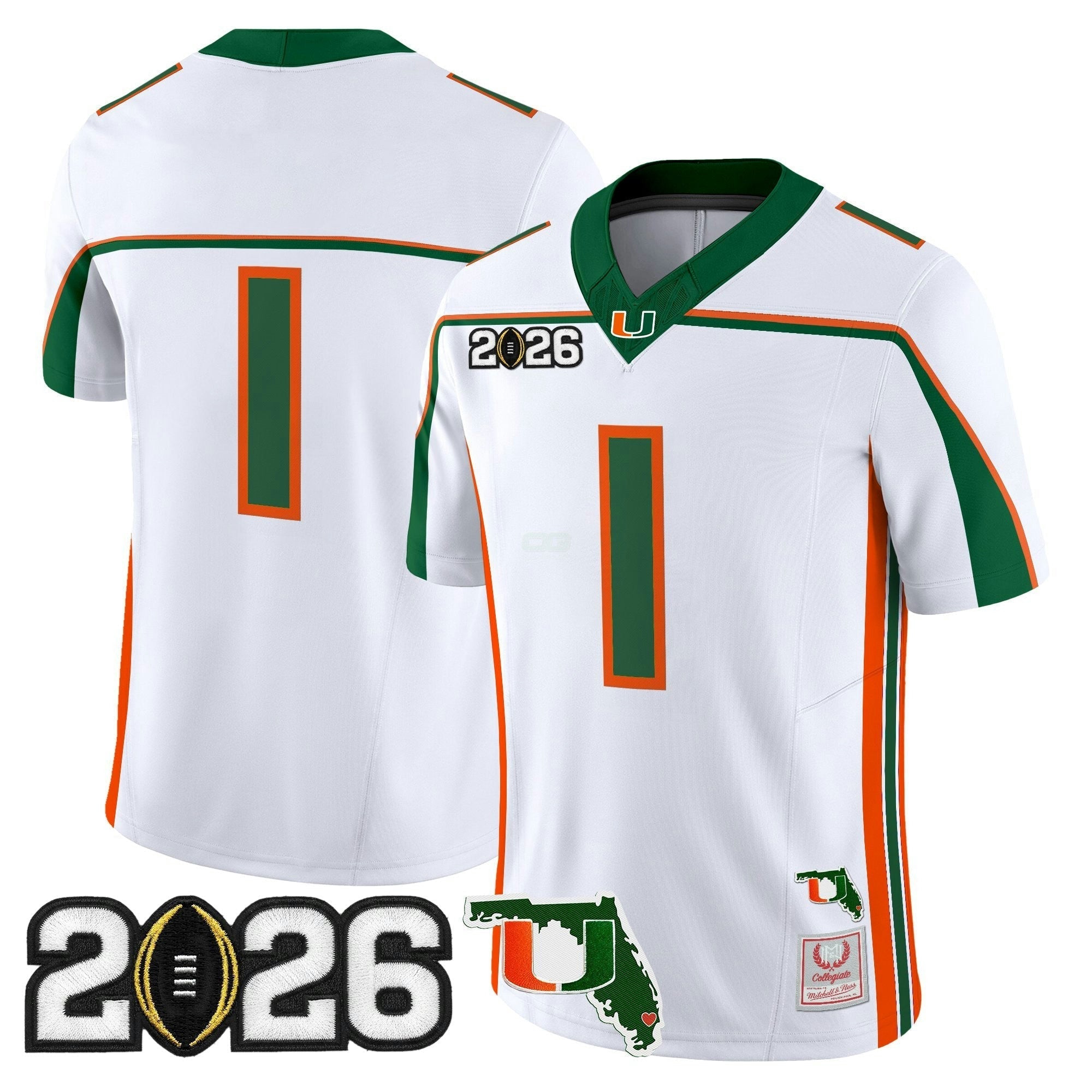 Camisa NCAA Throwback Vapor Limited Jersey - 2026 College Football Playoff Final & Florida Patch