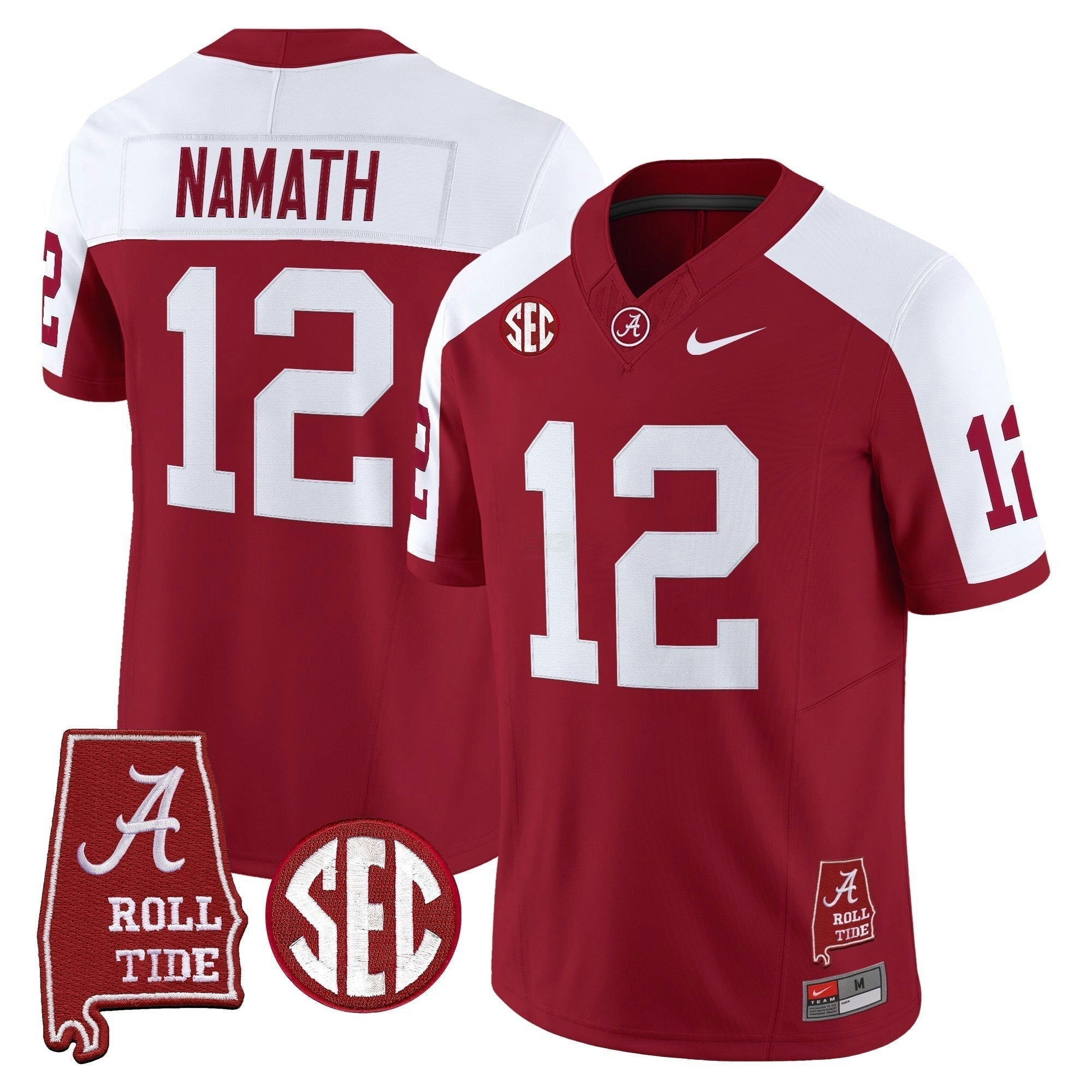 Camisa NCAA Throwback Vapor Limited Jersey - Alabama Map