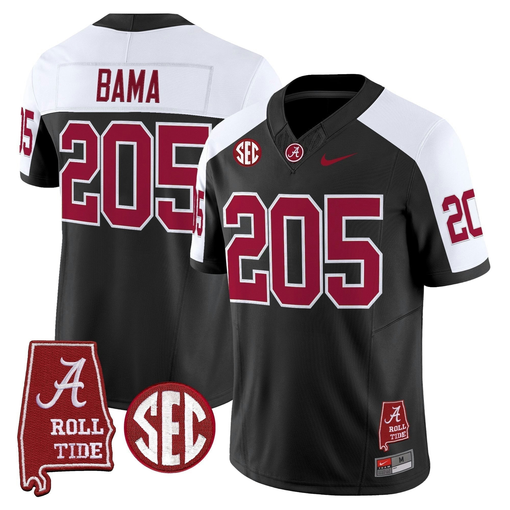 Camisa NCAA Throwback Vapor Limited Jersey - Alabama Map