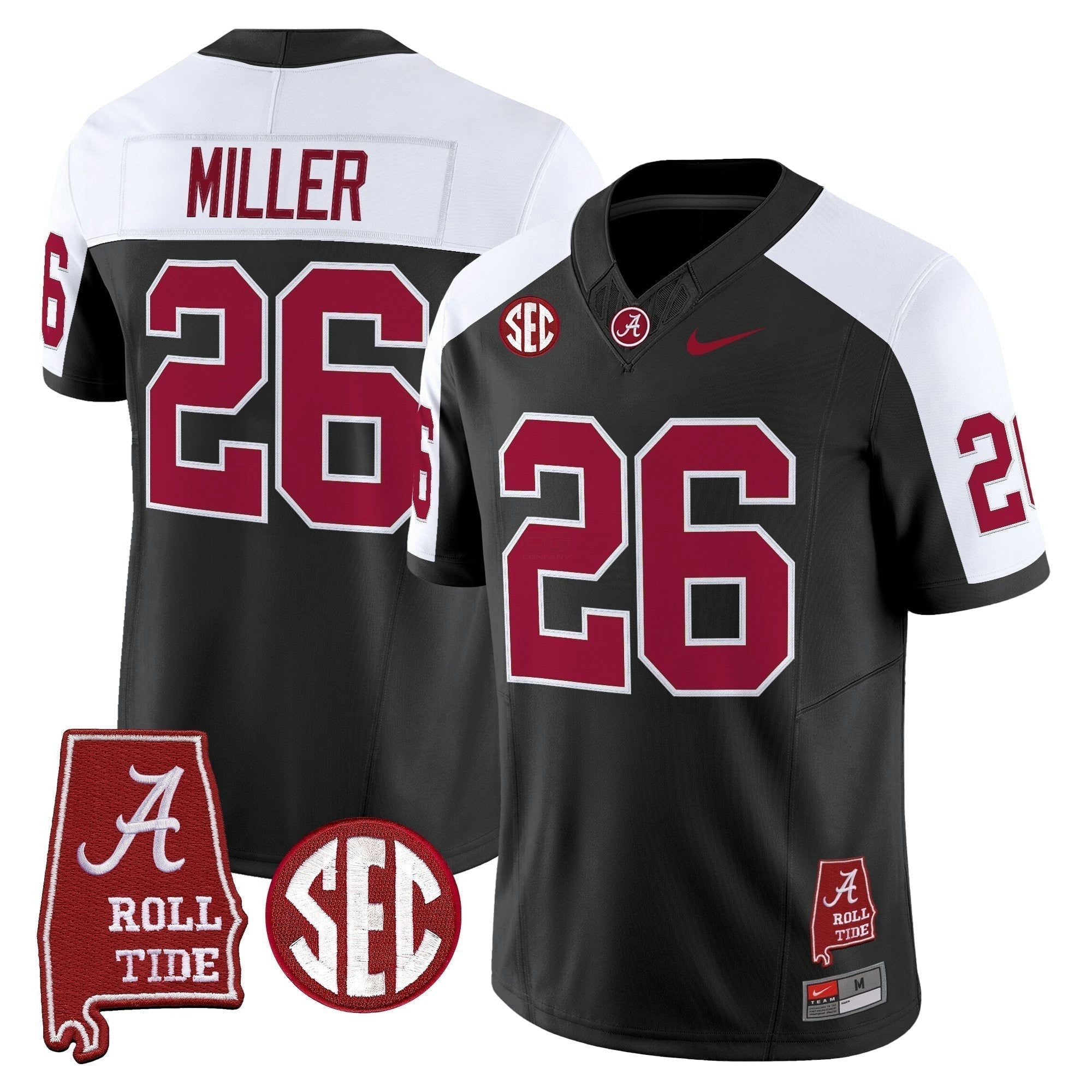 Camisa NCAA Throwback Vapor Limited Jersey - Alabama Map