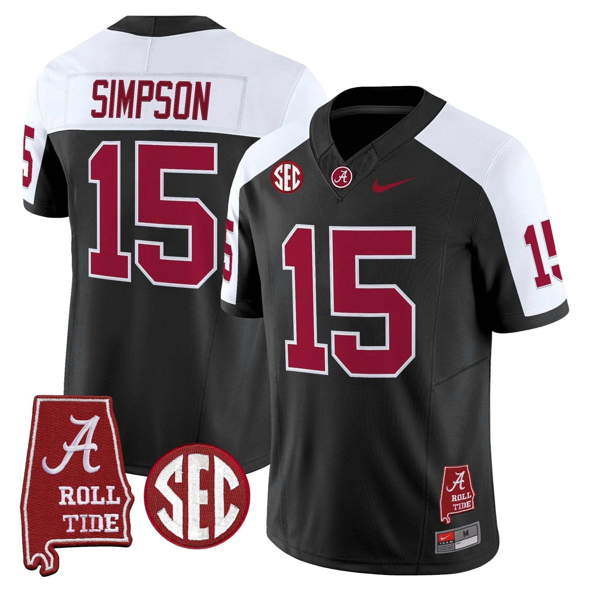 Camisa NCAA Throwback Vapor Limited Jersey - Alabama Map