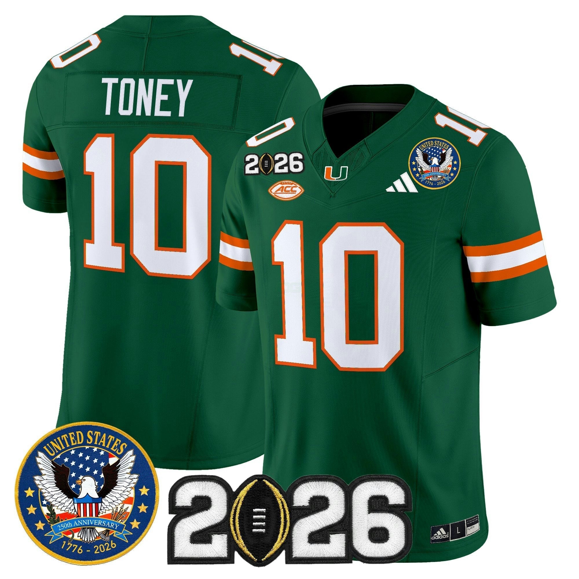 Camisa NCAA "United States 250th Anniversary & 2026 College Football Playoff Final Patch" Vapor Limited Jersey