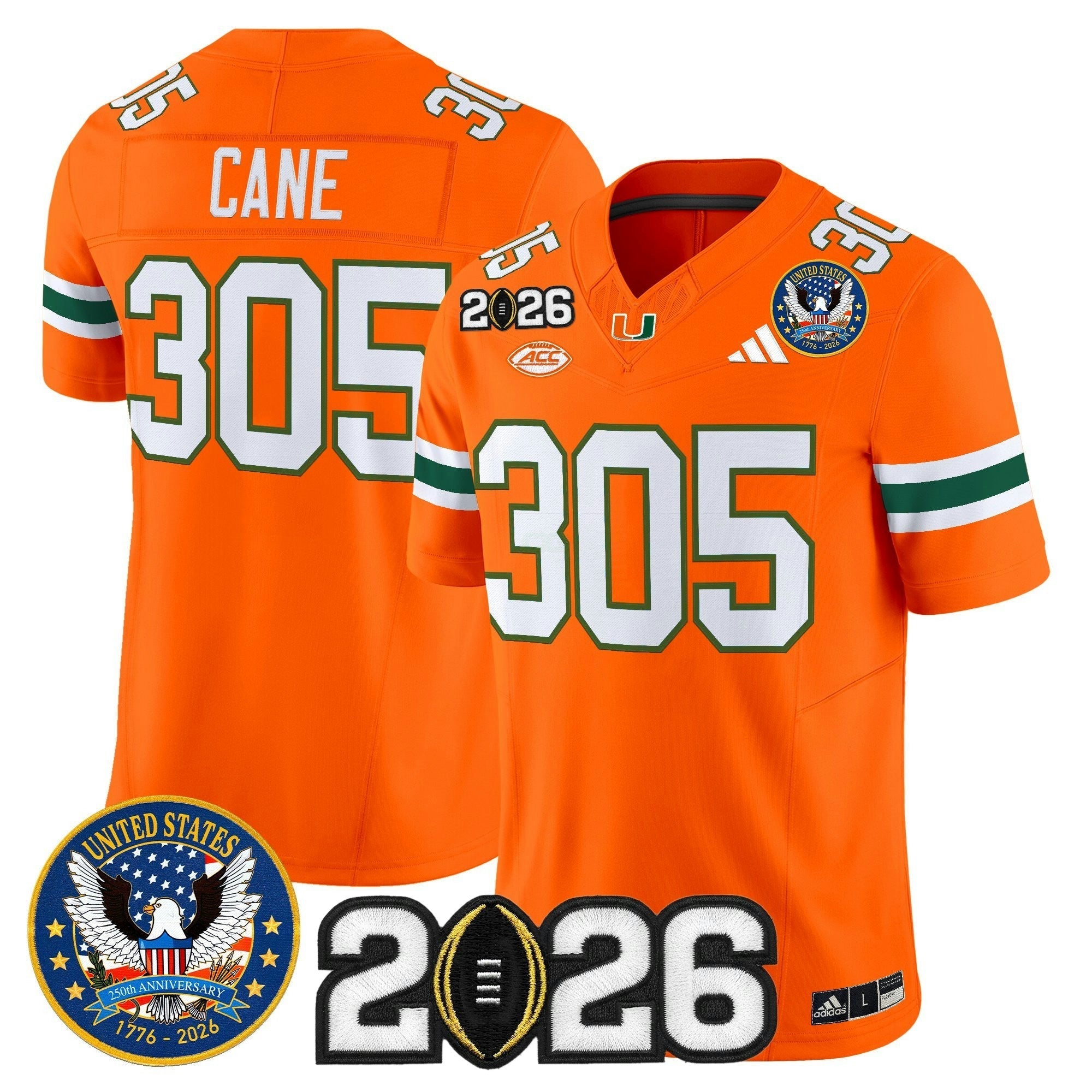 Camisa NCAA "United States 250th Anniversary & 2026 College Football Playoff Final Patch" Vapor Limited Jersey
