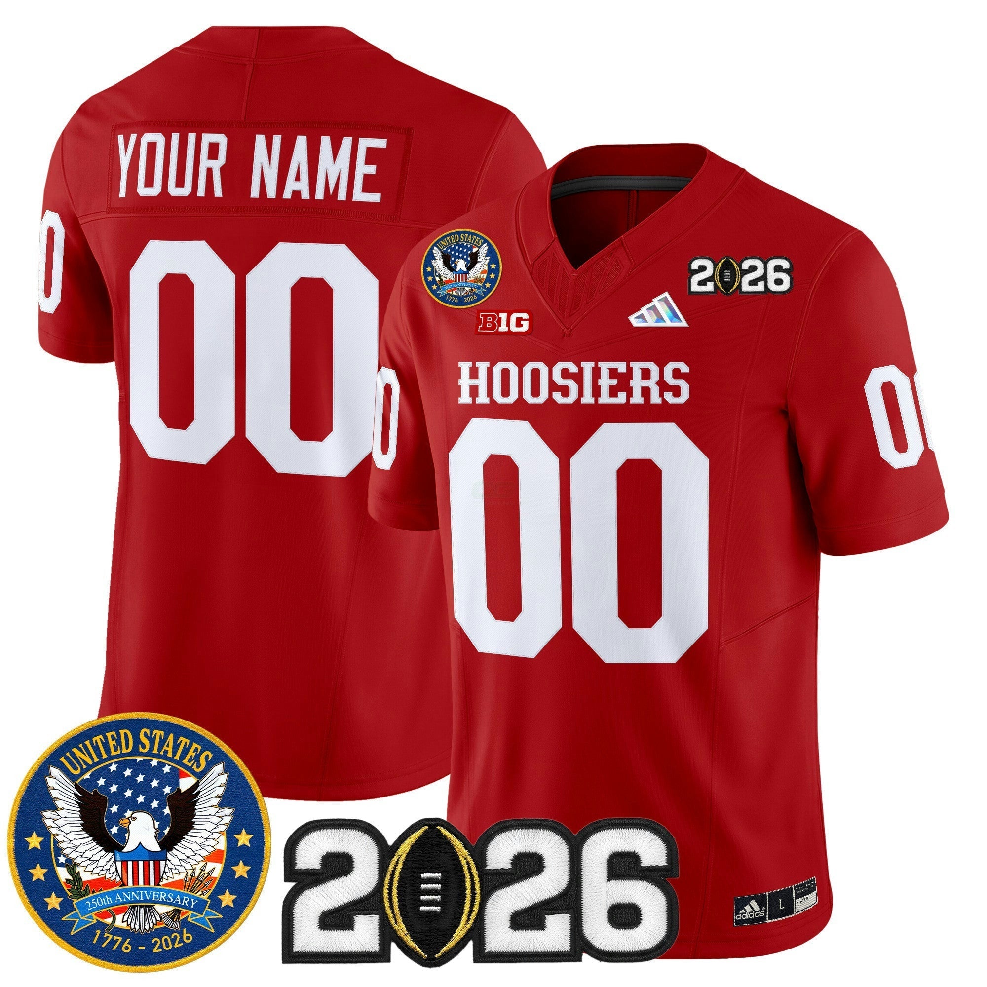Camisa NCAA "United States 250th Anniversary Patch" Vapor Limited Jersey