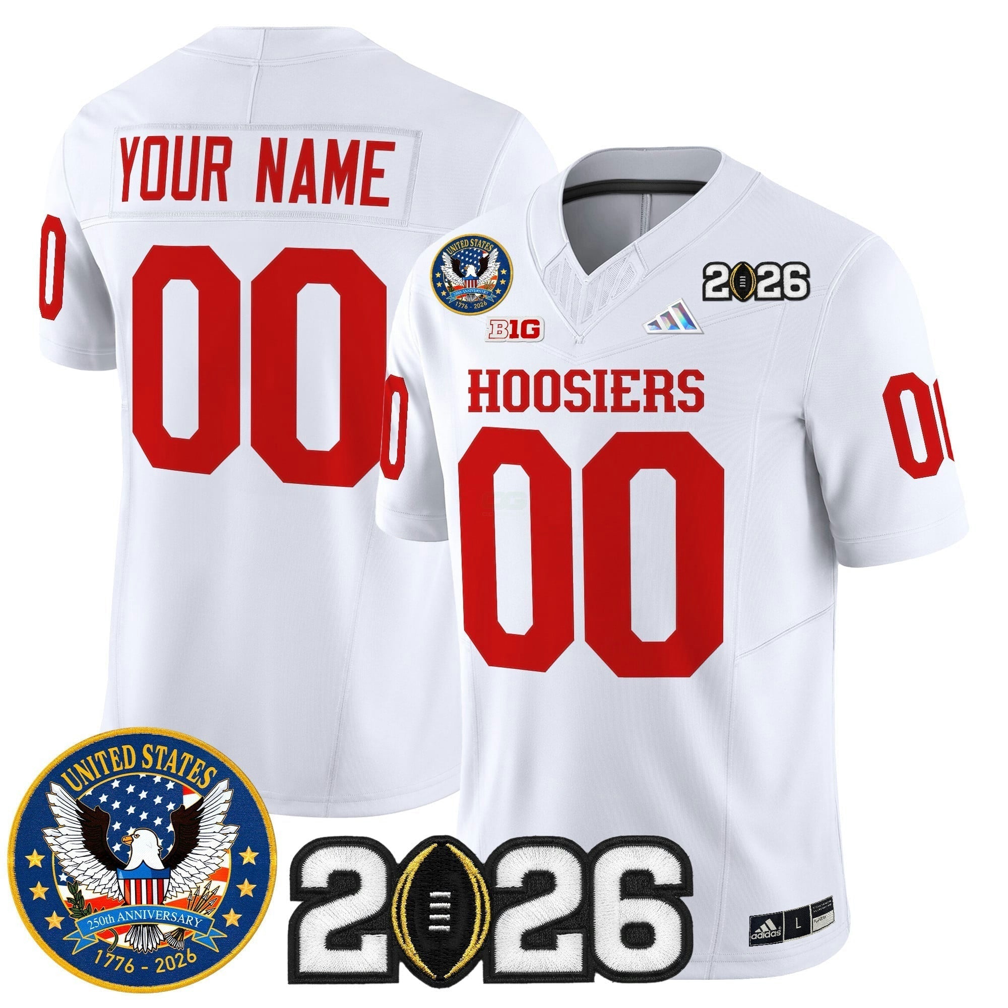 Camisa NCAA "United States 250th Anniversary Patch" Vapor Limited Jersey