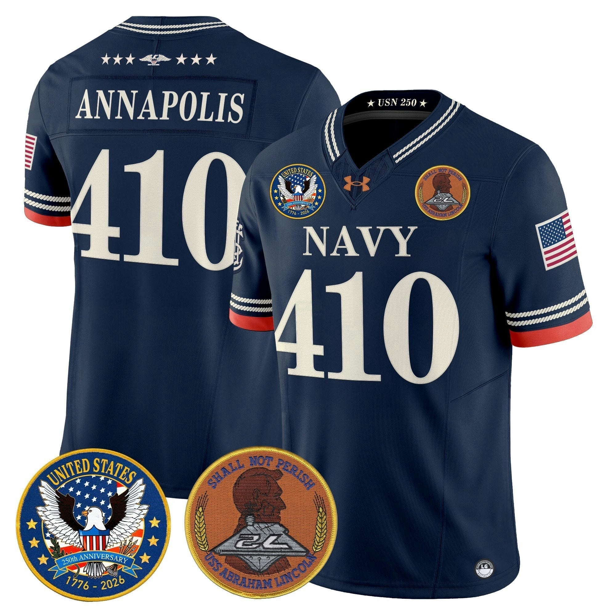 Camisa NCAA "United States 250th Anniversary Patch" Vapor Limited Jersey - Stitched