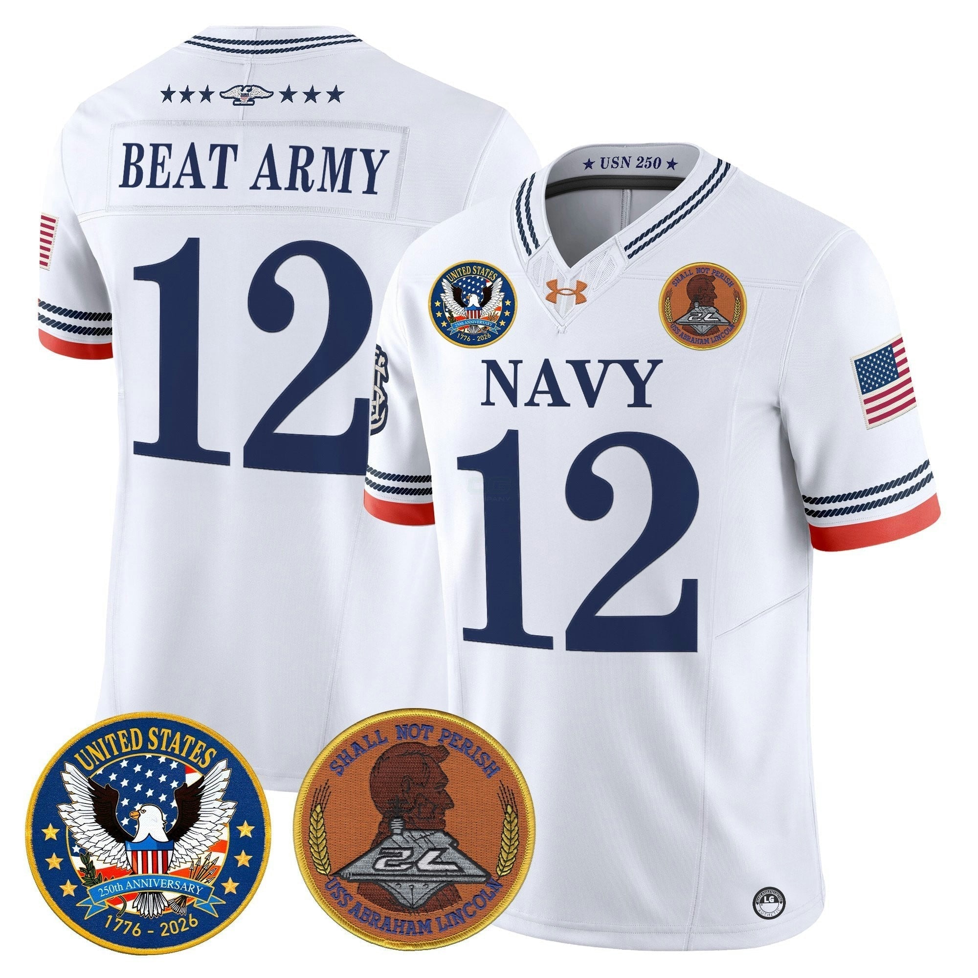 Camisa NCAA "United States 250th Anniversary Patch" Vapor Limited Jersey - Stitched