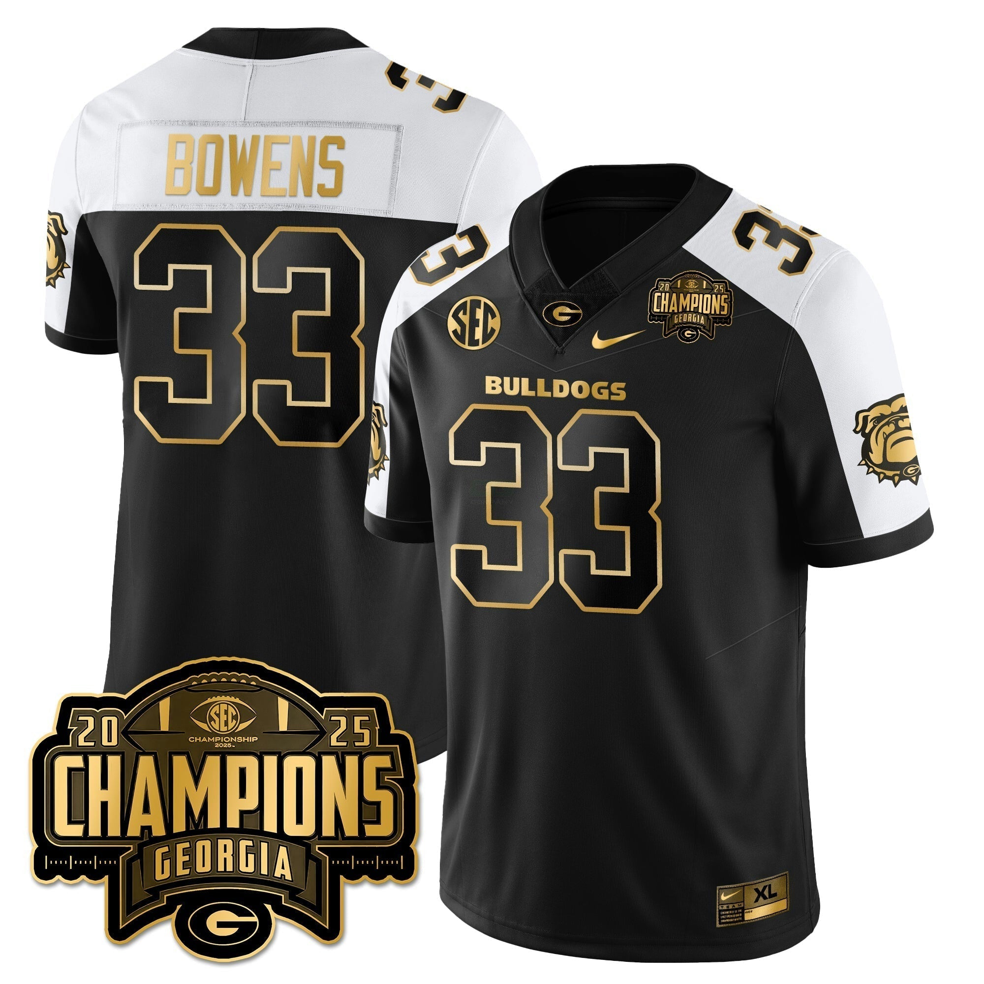 Camisa NCAA Vapor Limited Dourada Jersey - SEC Football Champions