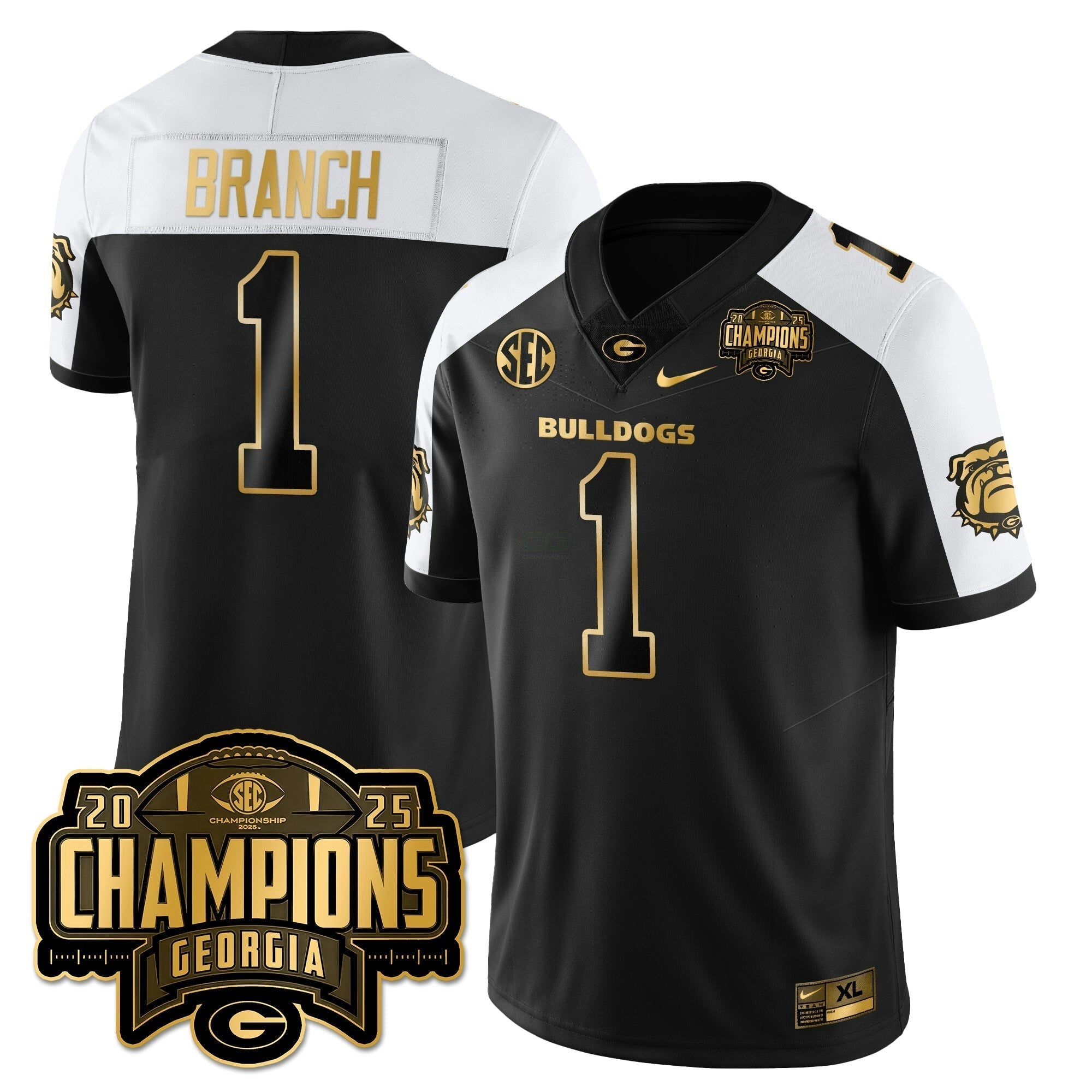 Camisa NCAA Vapor Limited Dourada Jersey - SEC Football Champions