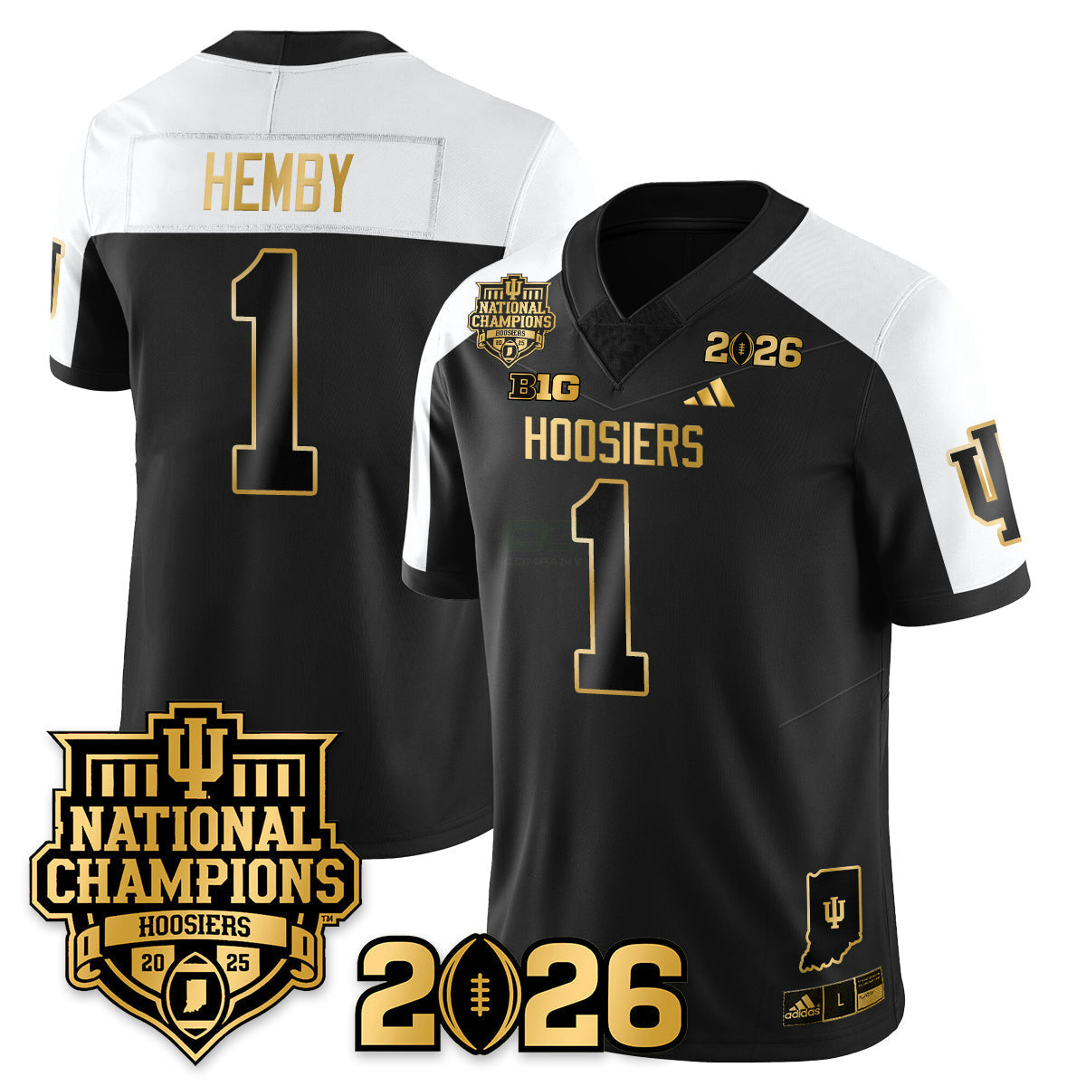 Camisa NCAA Vapor Limited Football Gold Jersey - 2025 National Champions