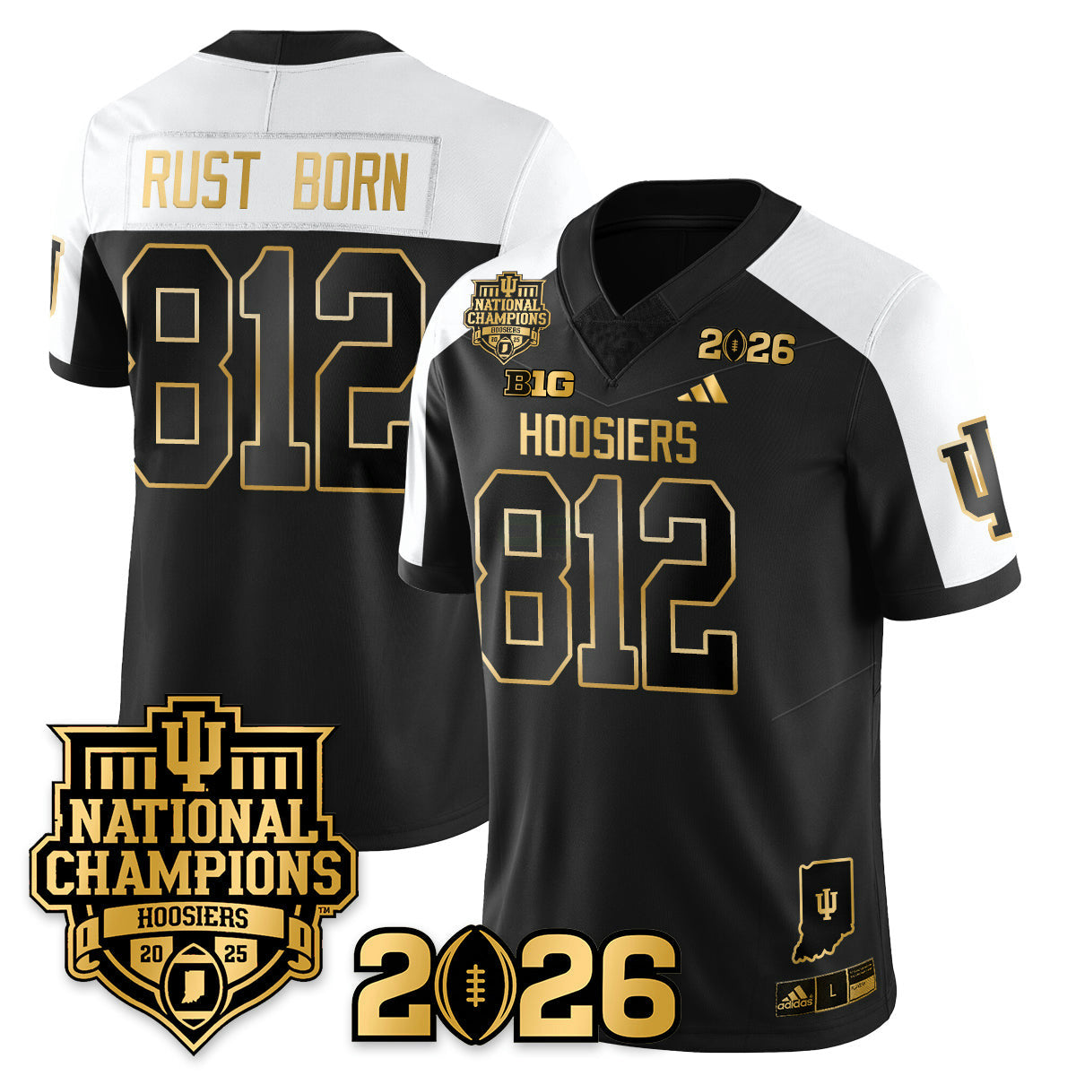 Camisa NCAA Vapor Limited Football Gold Jersey - 2025 National Champions