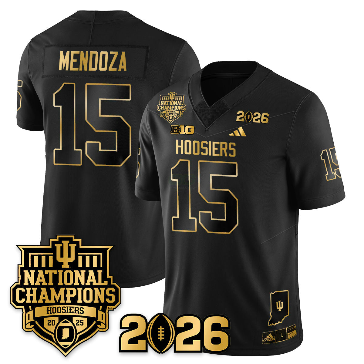 Camisa NCAA Vapor Limited Football Gold Jersey - 2025 National Champions