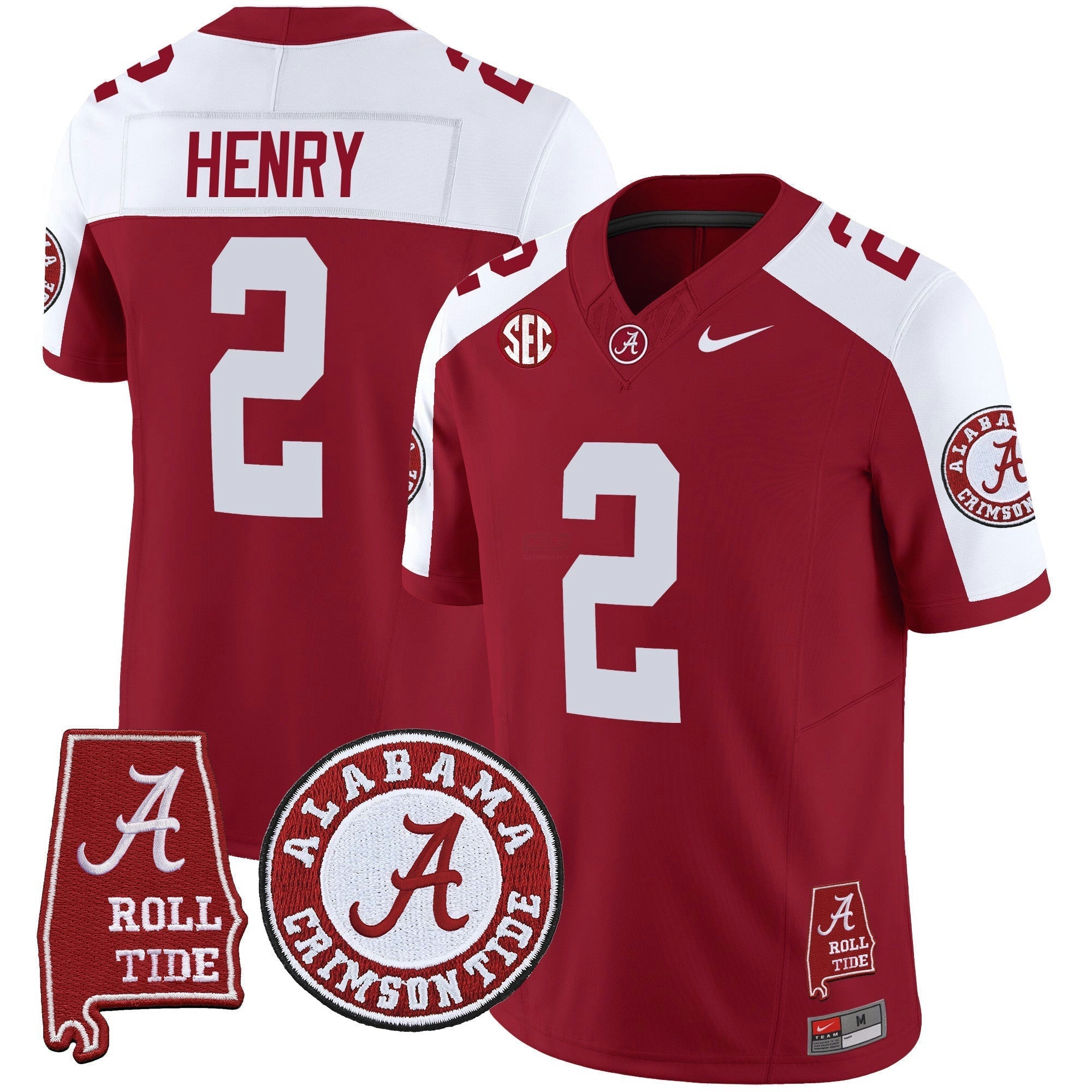 Camisa NCAA Vapor Limited Jersey V4 - Alabama Map