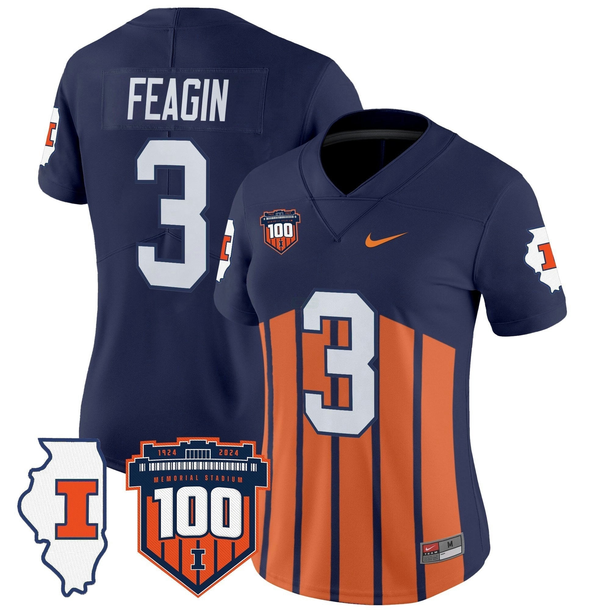 Camisa NCAA Women's 100th Memorial Stadium Patch Vapor Limited Jersey
