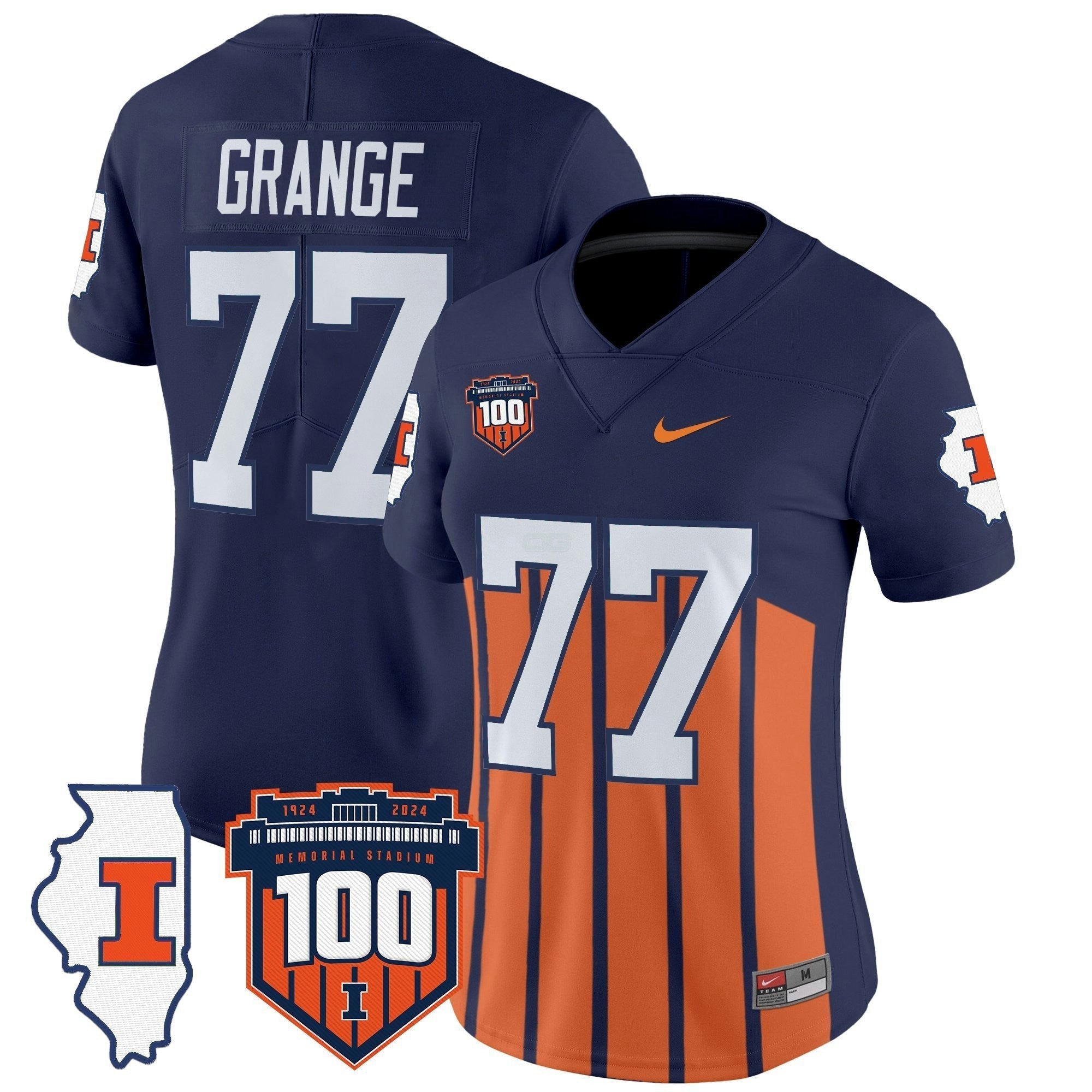 Camisa NCAA Women's 100th Memorial Stadium Patch Vapor Limited Jersey