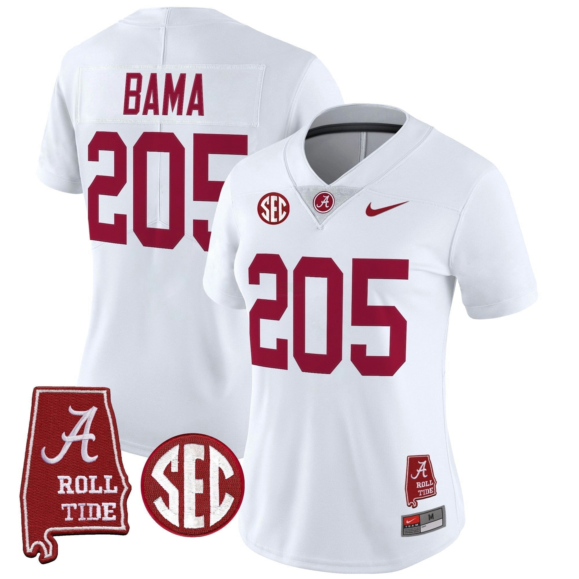 Camisa NCAA Women's 2025 Vapor Limited Jersey - Alabama Map