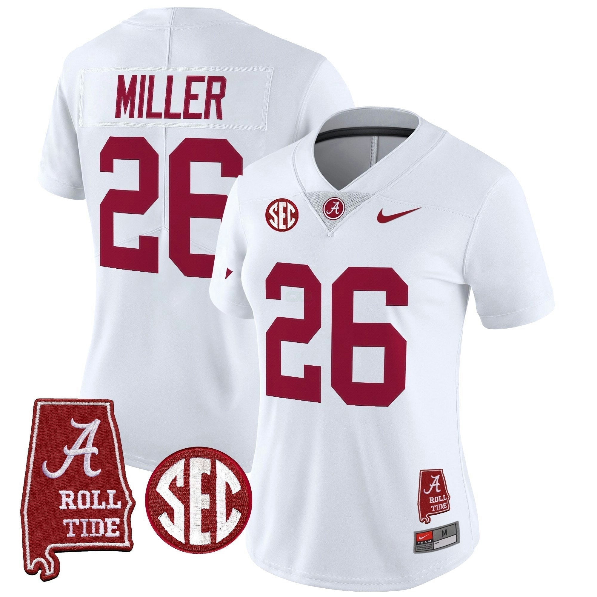 Camisa NCAA Women's 2025 Vapor Limited Jersey - Alabama Map
