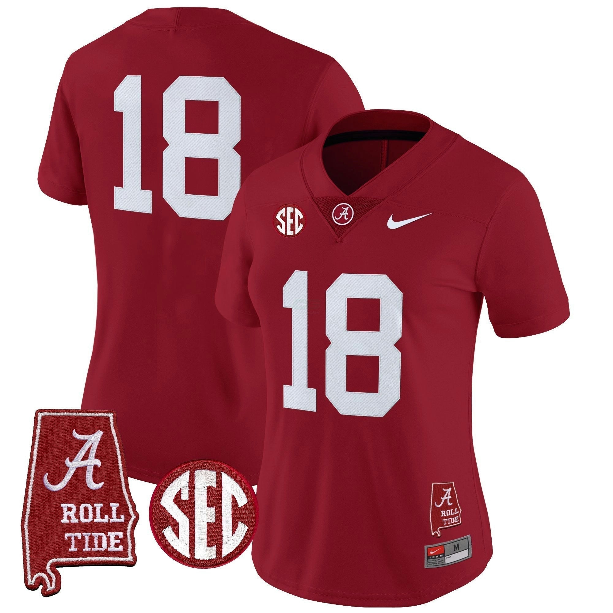 Camisa NCAA Women's 2025 Vapor Limited Jersey - Alabama Map