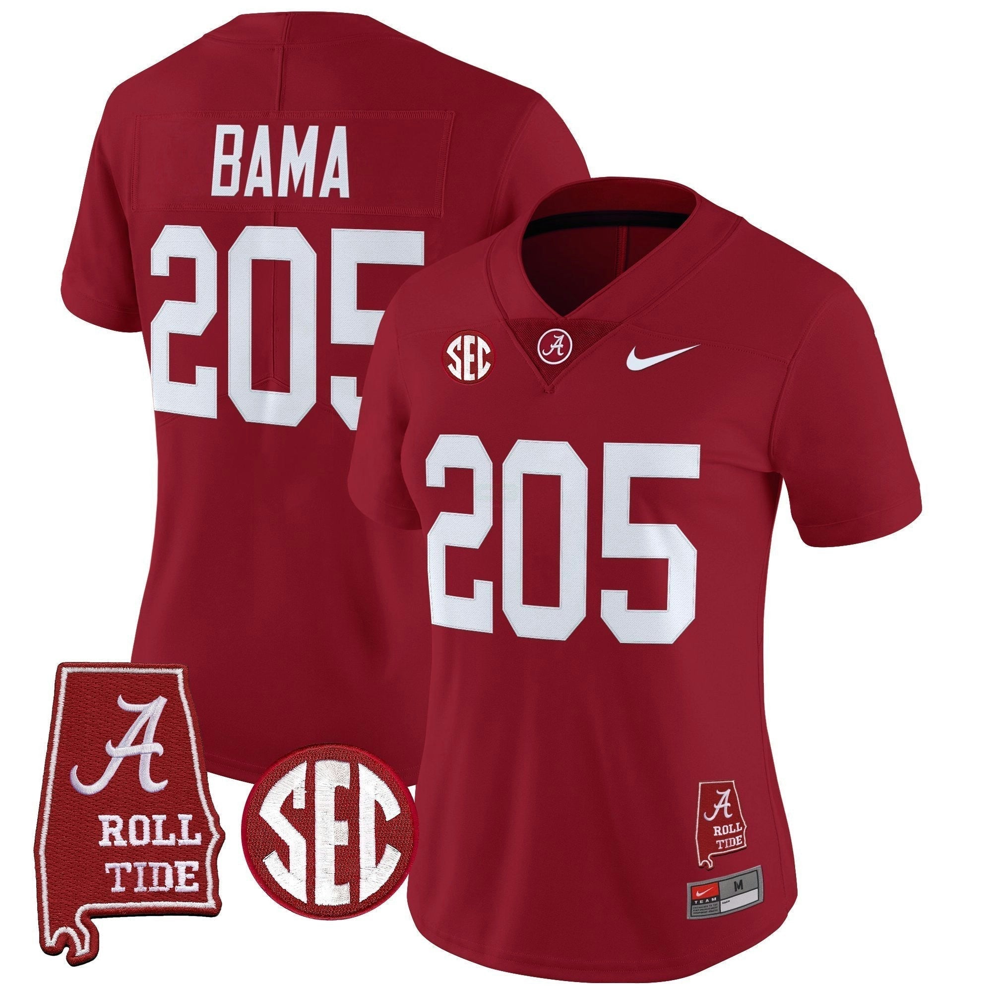 Camisa NCAA Women's 2025 Vapor Limited Jersey - Alabama Map